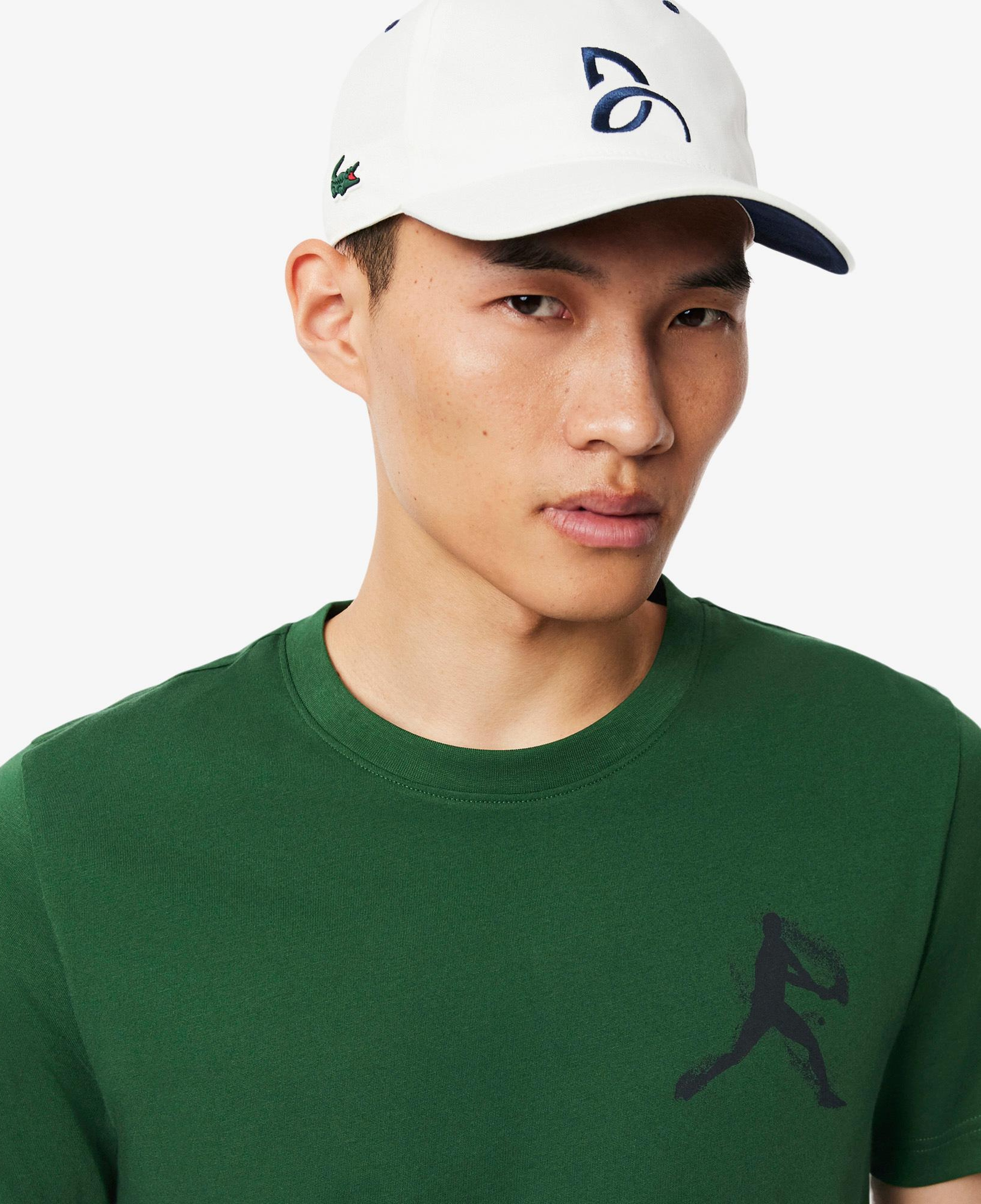 Lacoste Sport X Novak Djokovic Erkek Regular Fit Bisiklet Yaka Yeşil T-Shirt