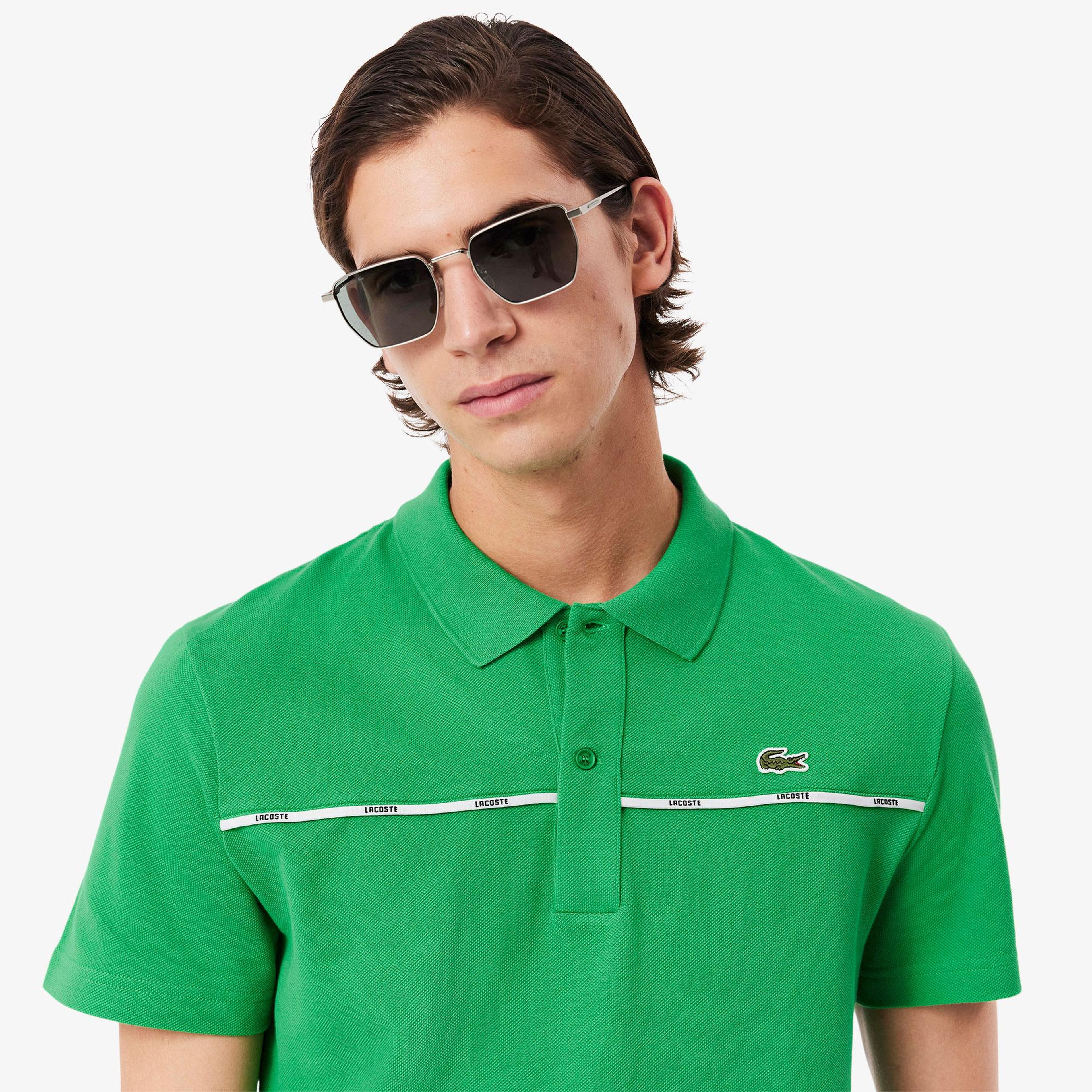 L.12.12 Erkek Classic Fit Yeşil Polo