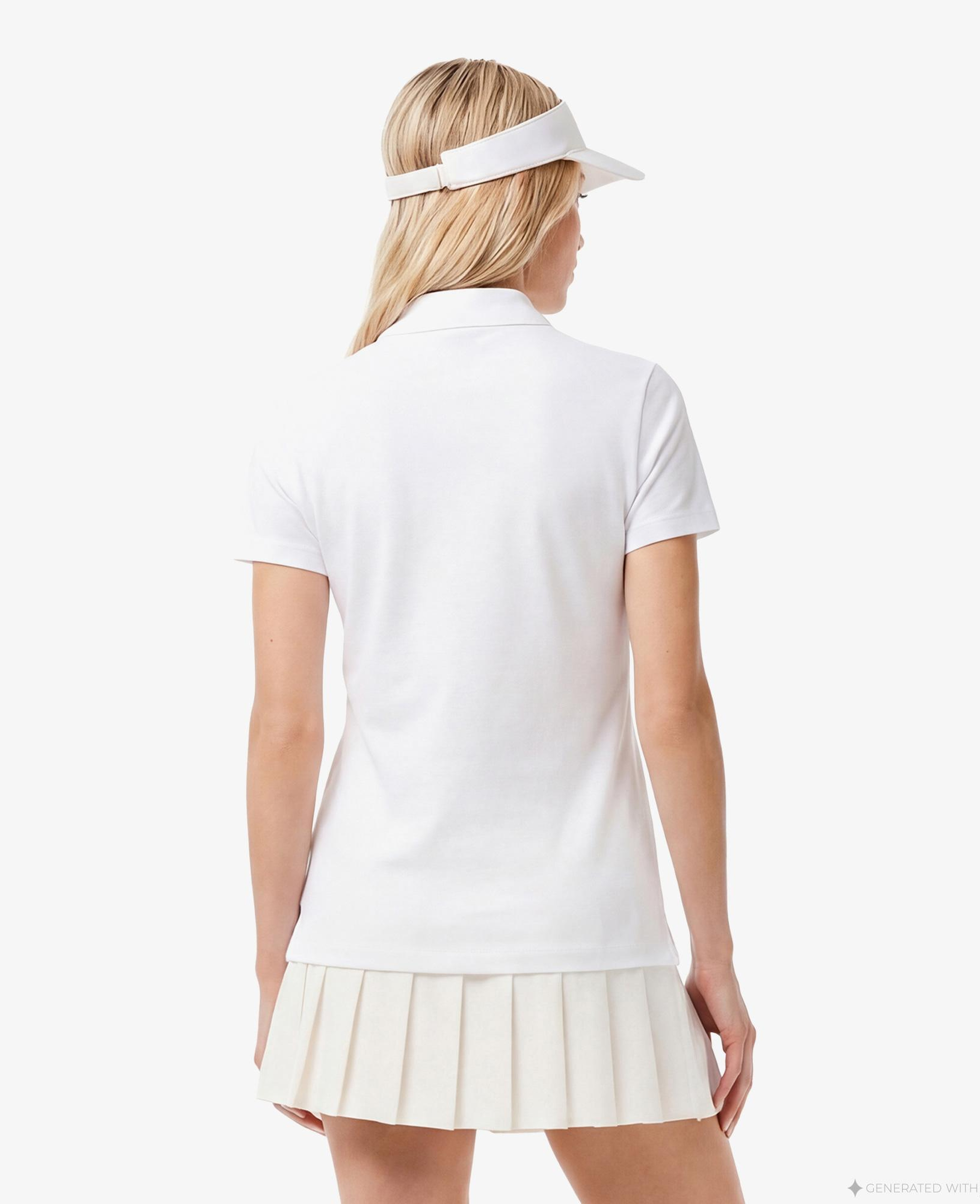 Lacoste Kadın Regular Fit Beyaz Polo