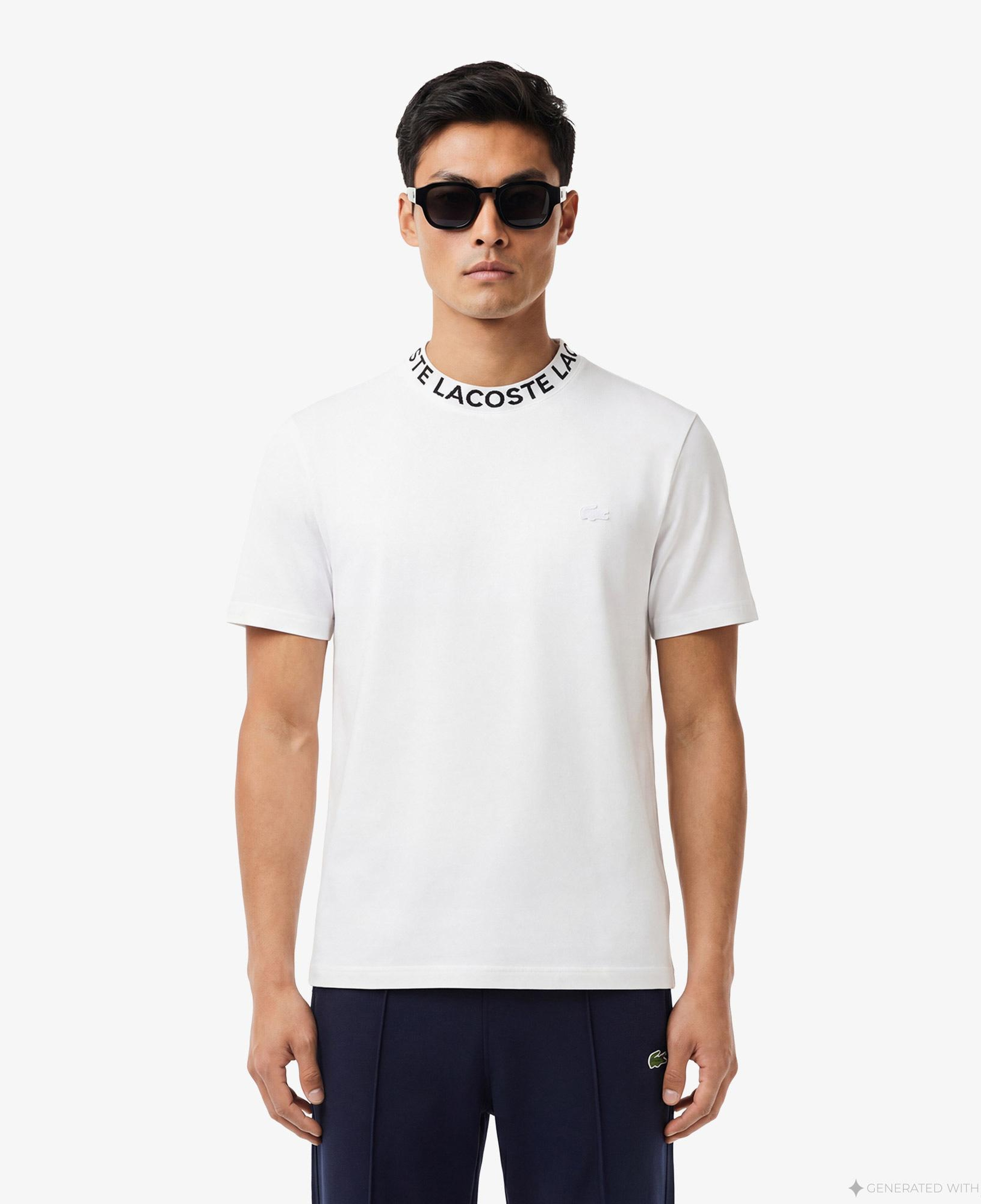 Erkek Regular Fit Bisiklet Yaka Beyaz T-Shirt