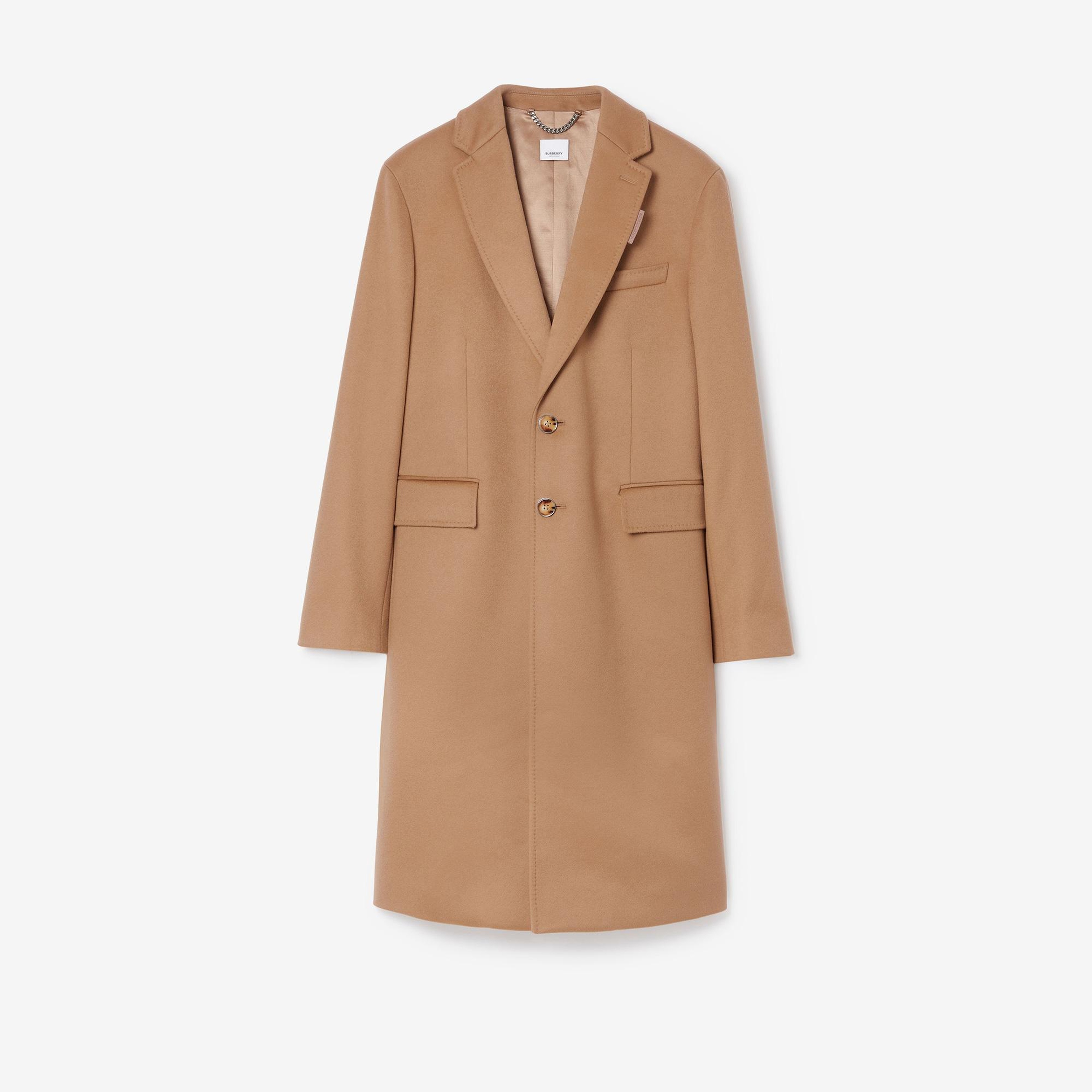 Burberry Yün Kaşmir Tailored Erkek Bej Mont