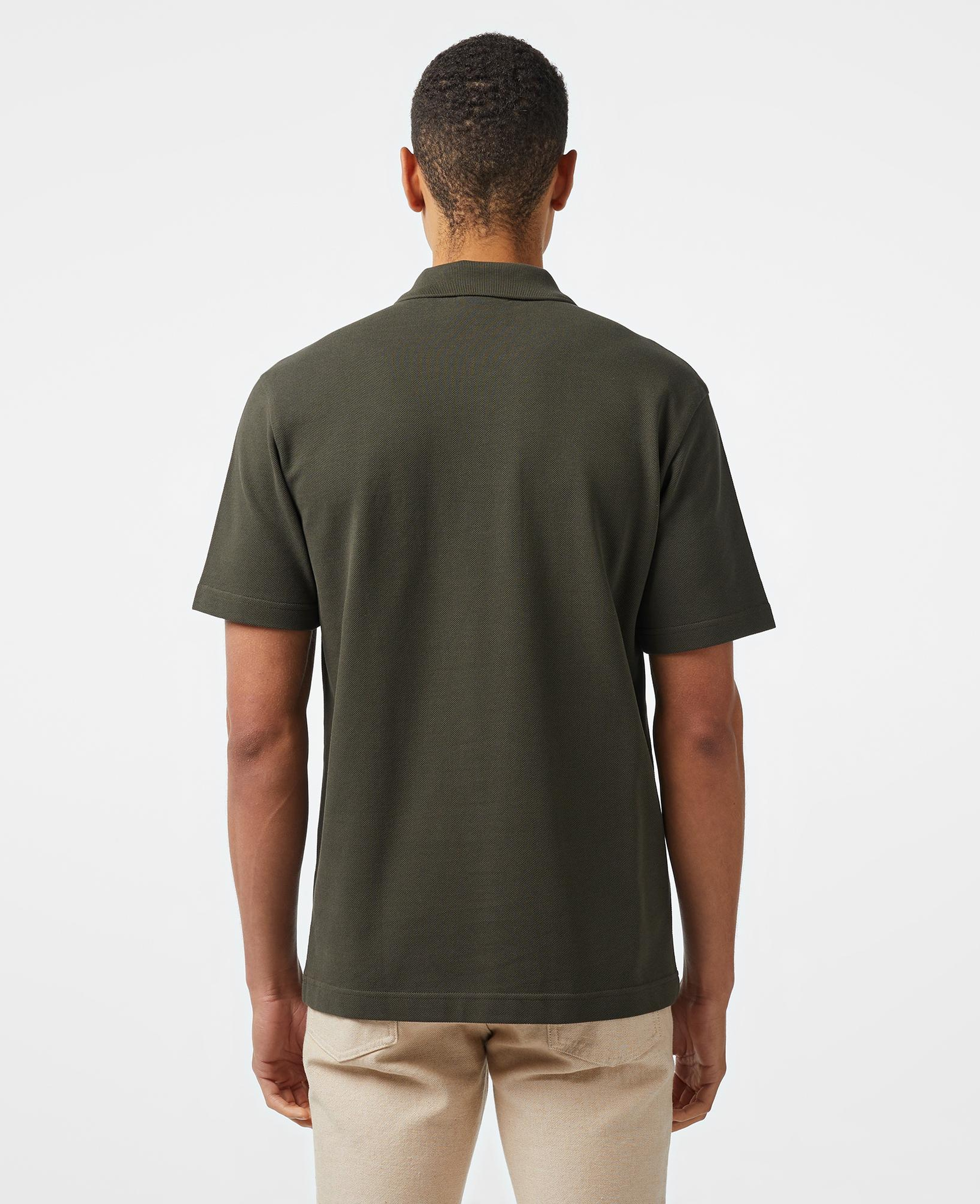 Erkek Relaxed Fit Haki Polo