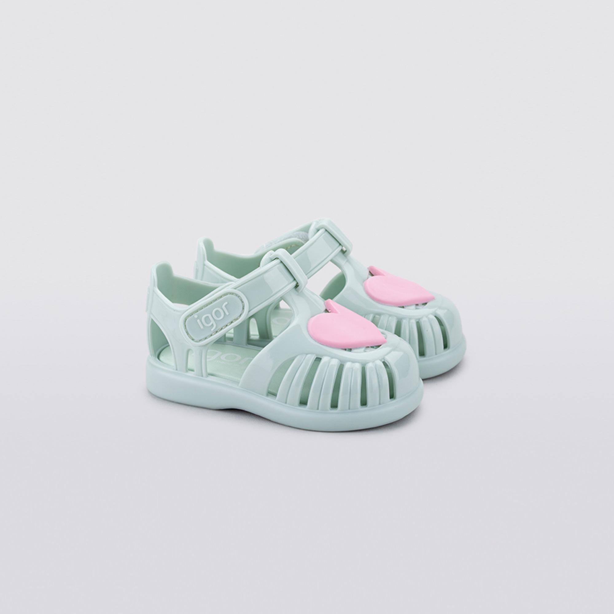 Igor Tobby Gloss Love Bebek Yeşil Sandalet