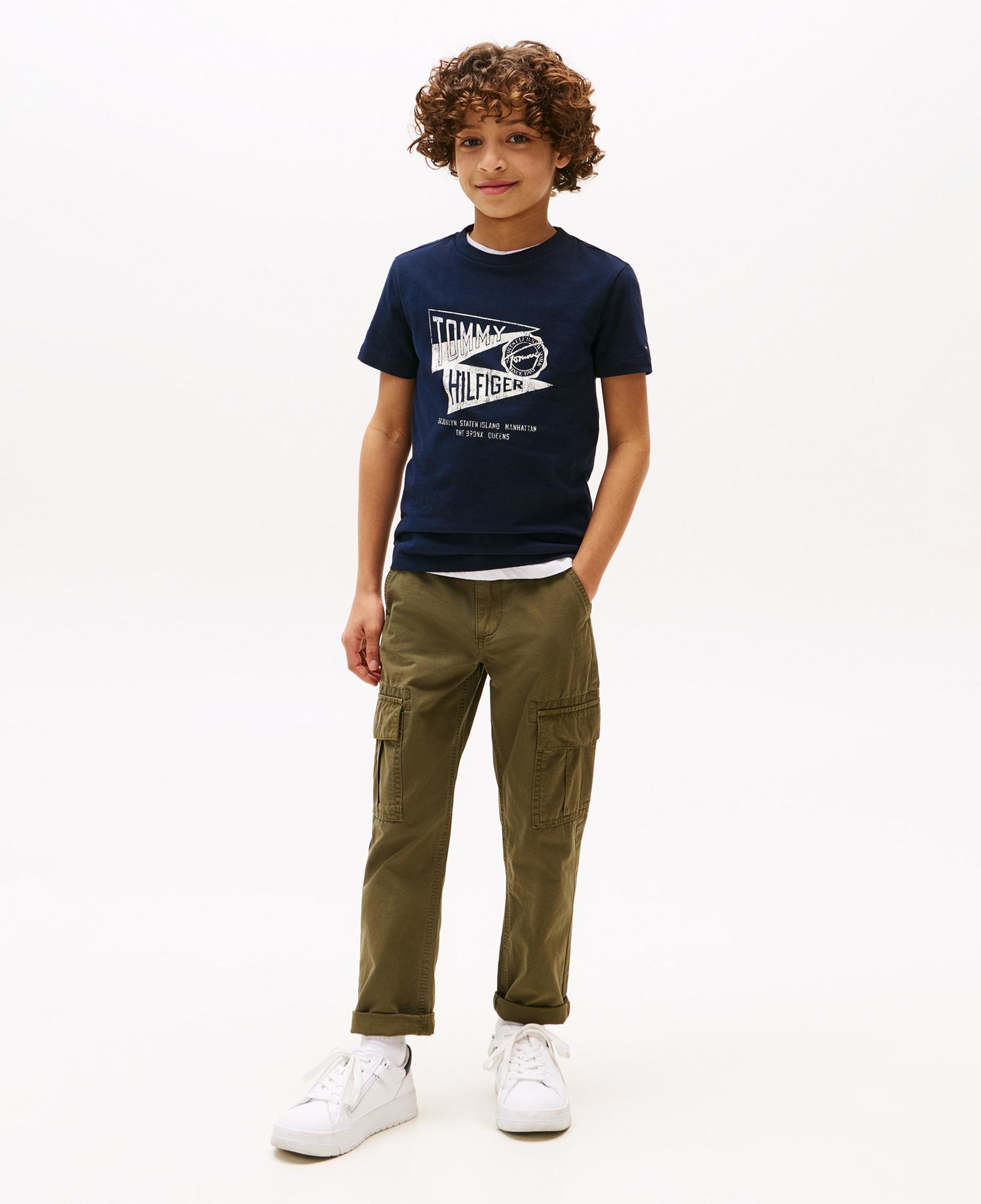 Tommy Hilfiger Effortless Çocuk Lacivert T-Shirt