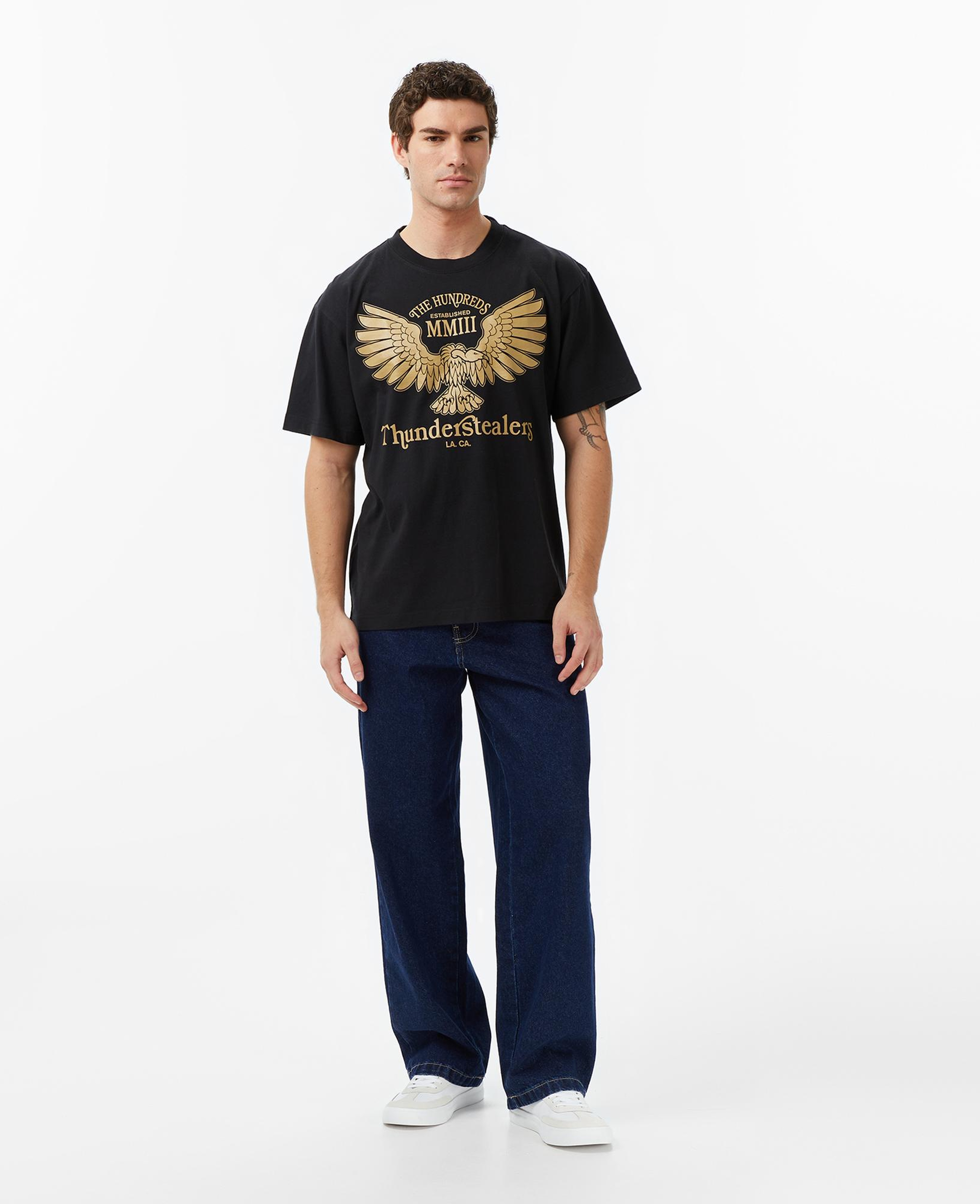 The Hundreds Thunder Cycle Erkek Siyah T-Shirt