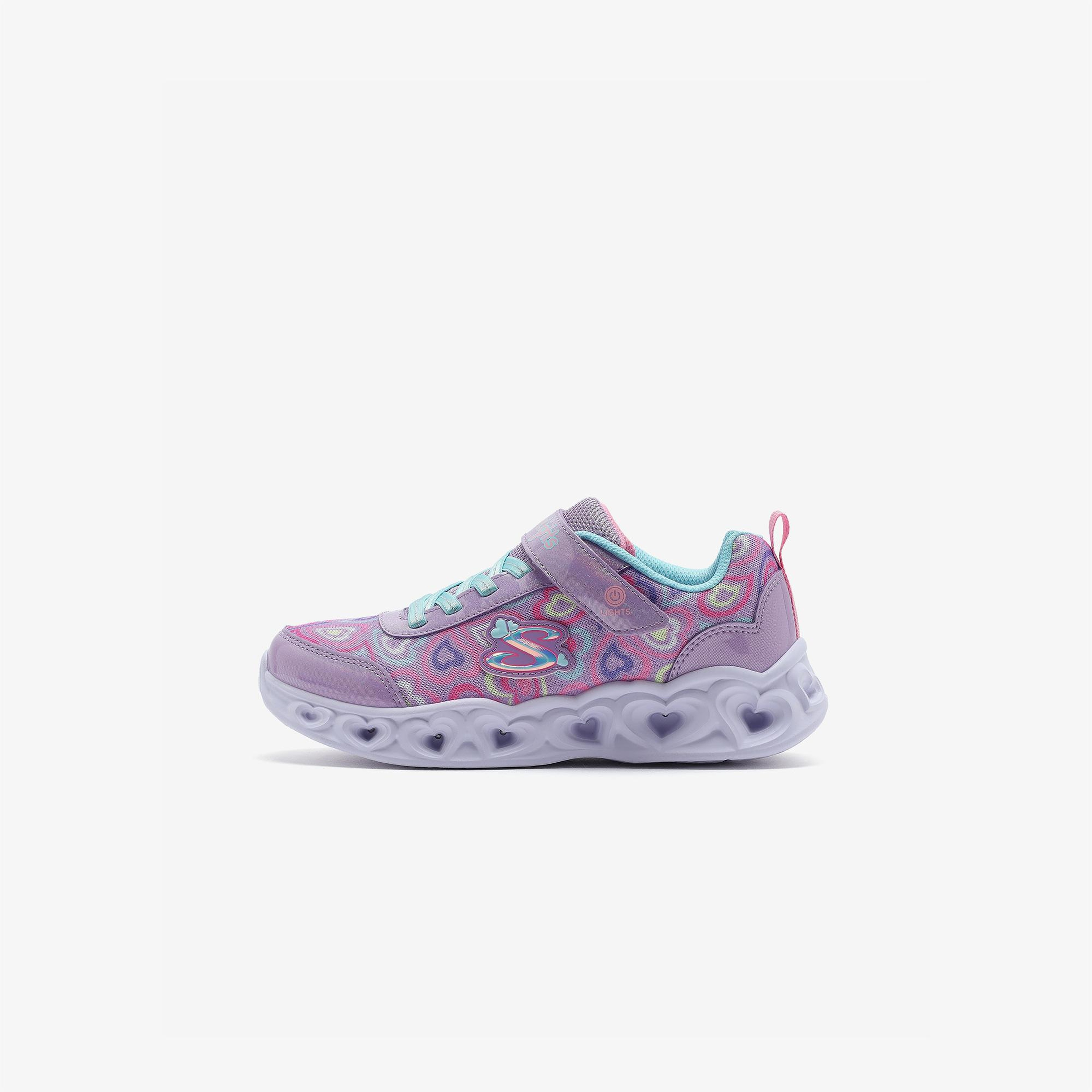 Skechers Heart Lights Boogie Love Çocuk Mor Işıklı Spor Ayakkabı
