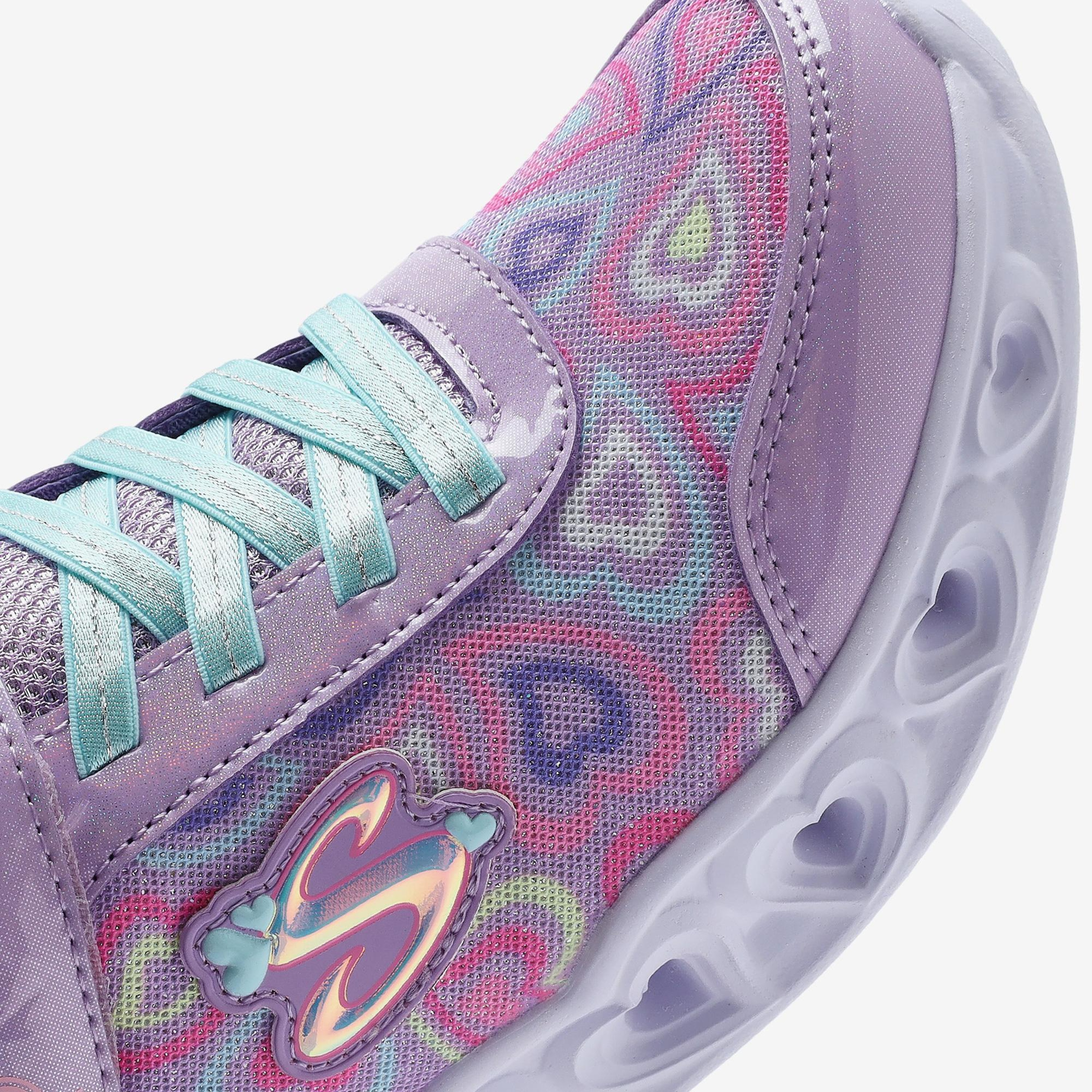 Skechers Heart Lights Boogie Love Çocuk Mor Işıklı Spor Ayakkabı