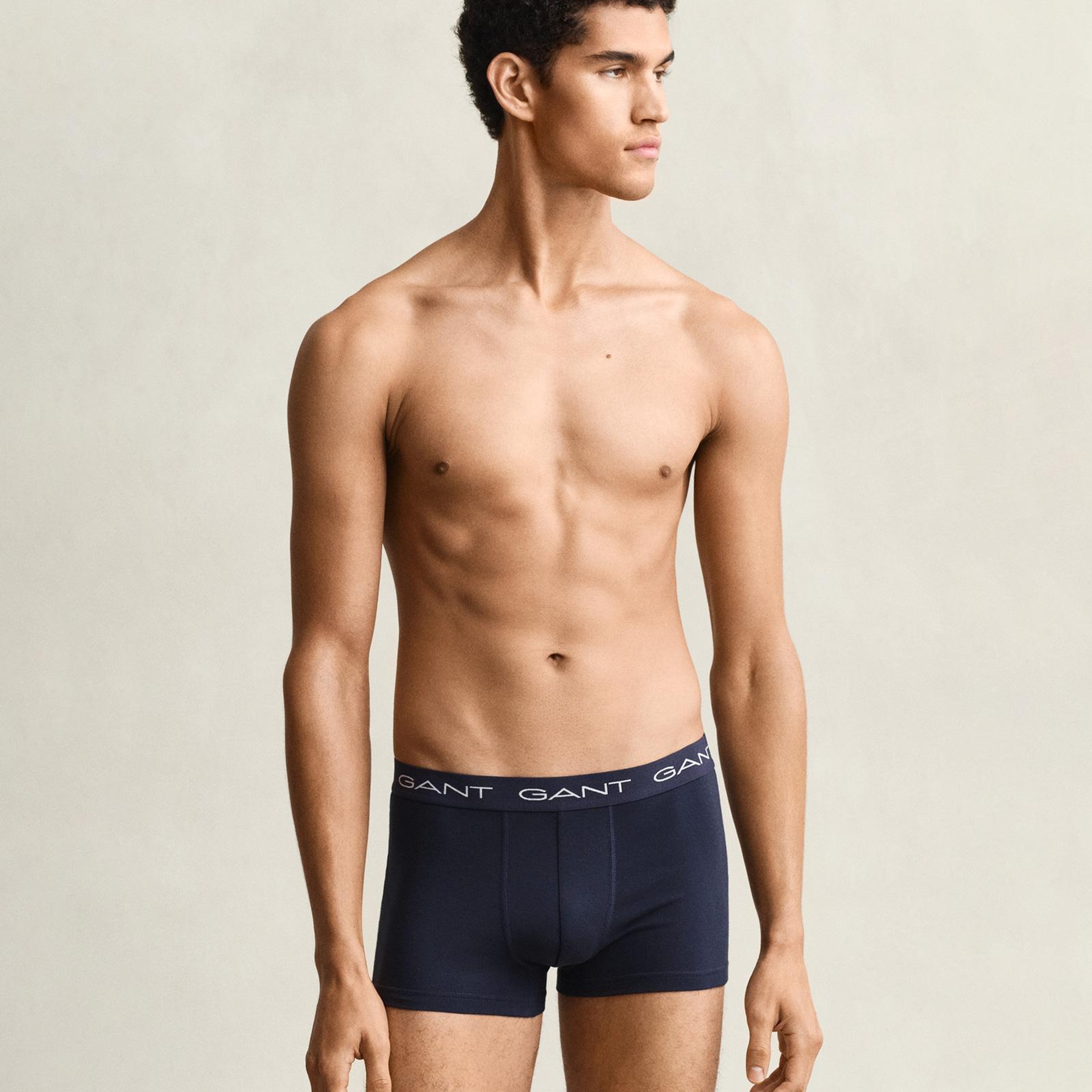 GANT Erkek Lacivert Düz Boxer