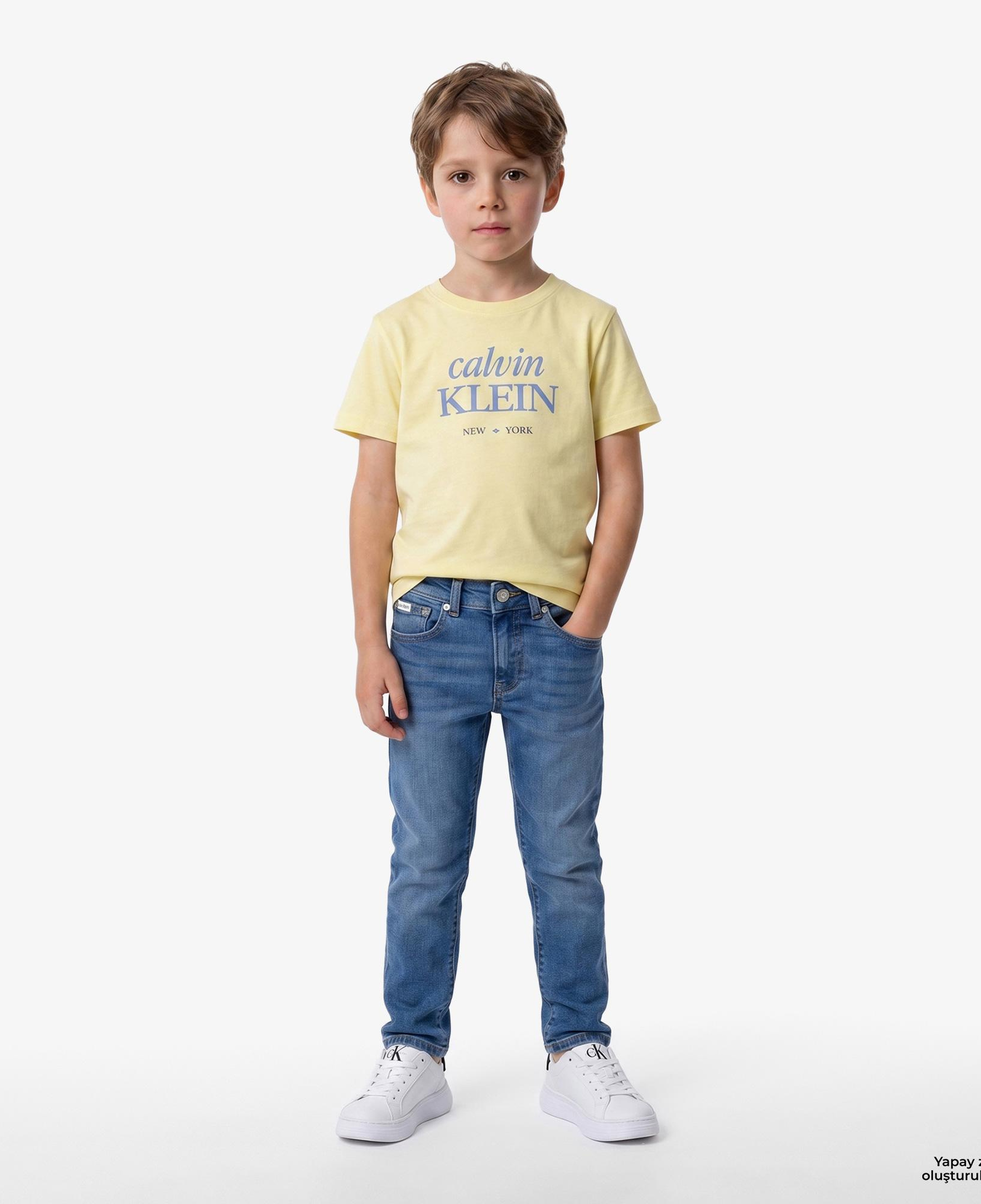 Calvin Klein Logo Çocuk Sarı T-Shirt
