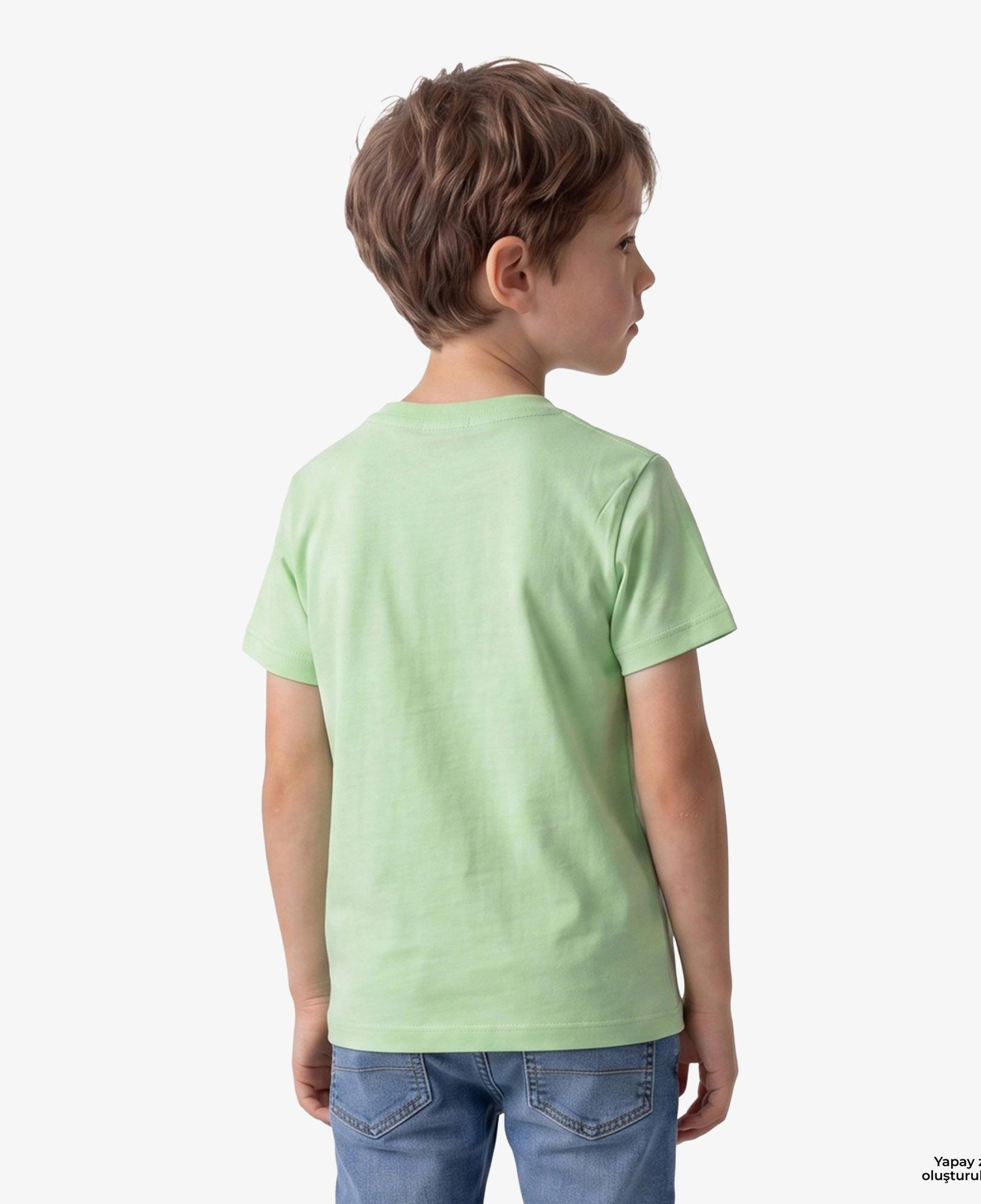 Calvin Klein Chest Logo Çocuk Yeşil T-Shirt