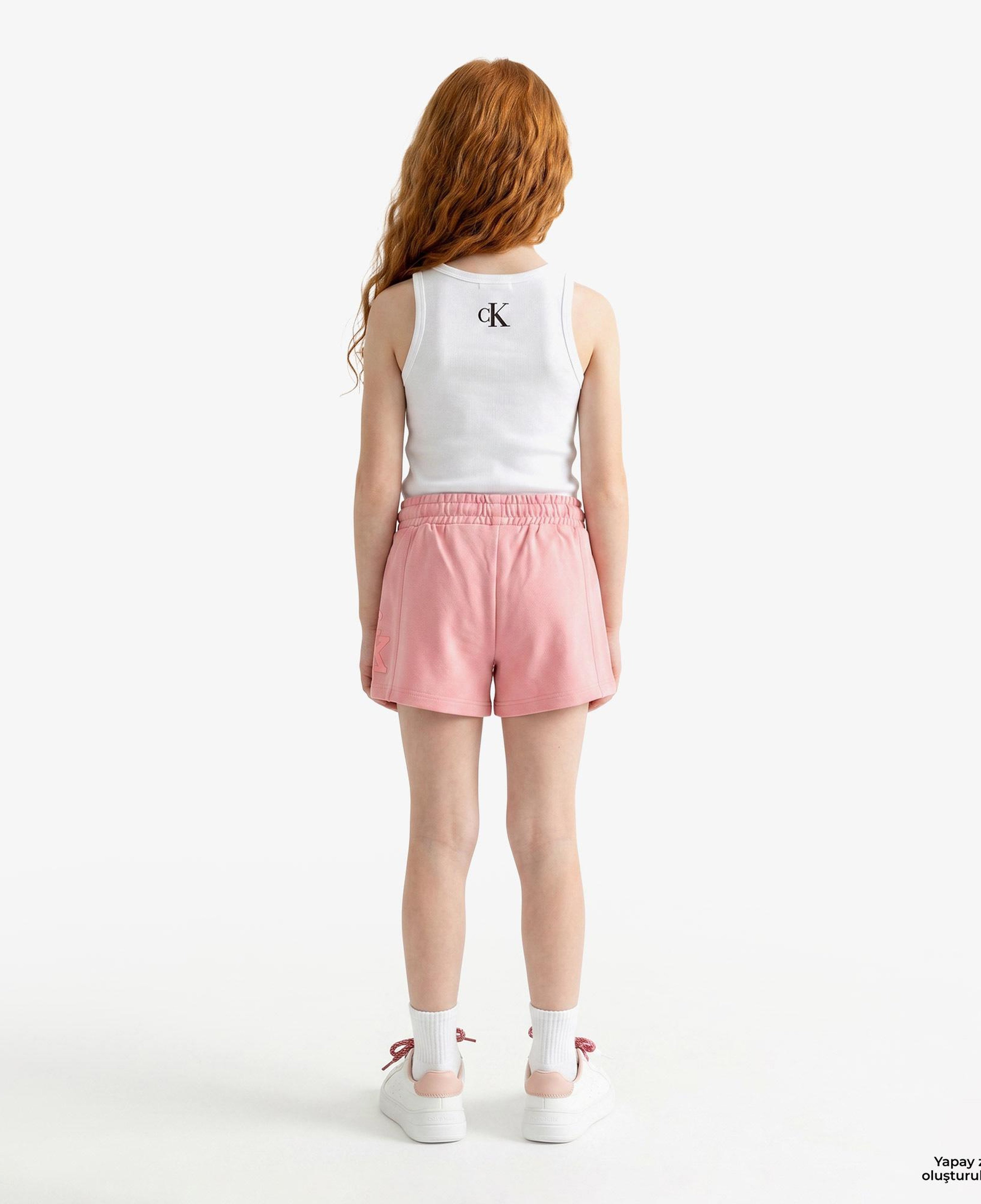 Calvin Klein French Terry Çocuk Pembe Şort