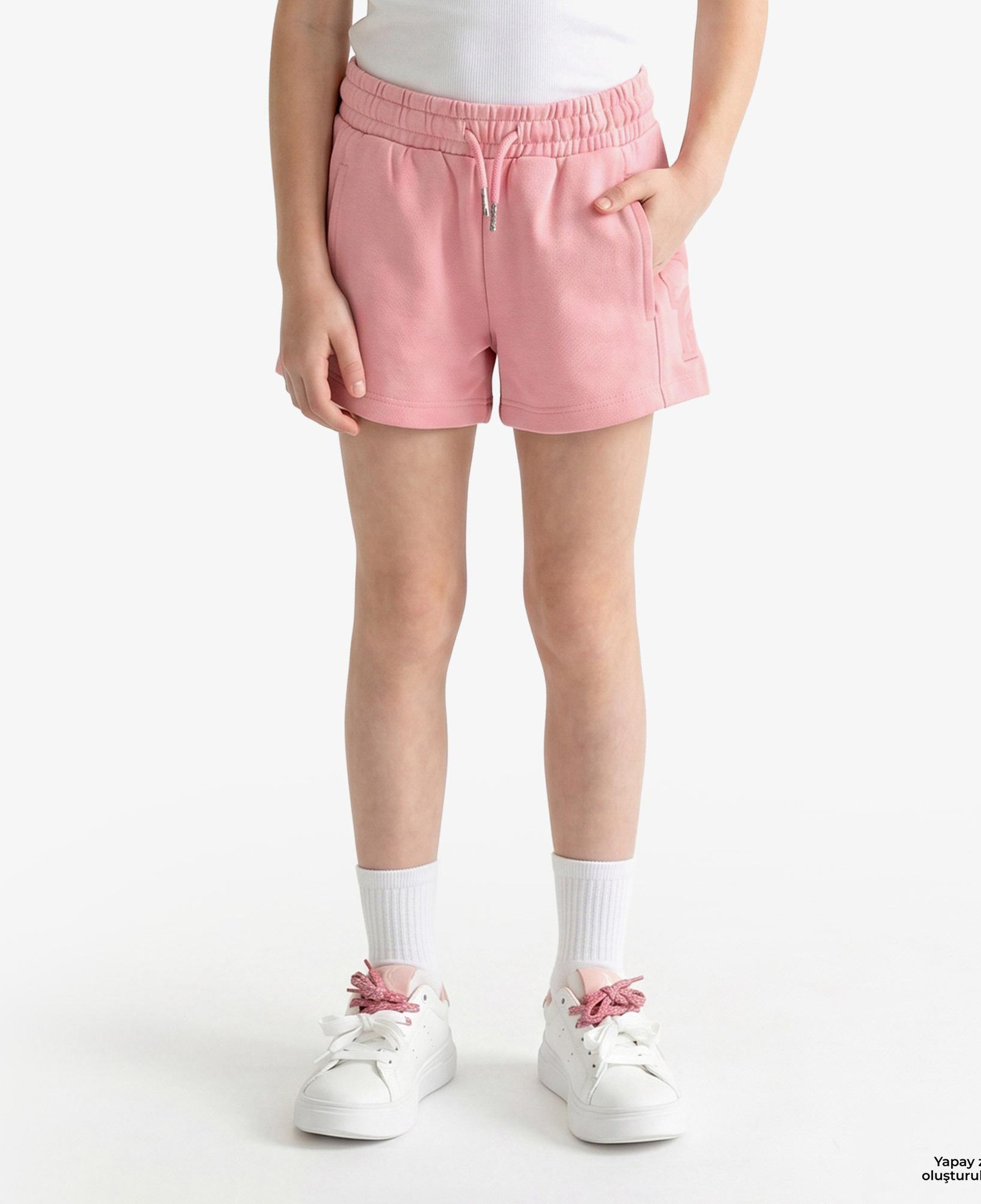 Calvin Klein French Terry Çocuk Pembe Şort