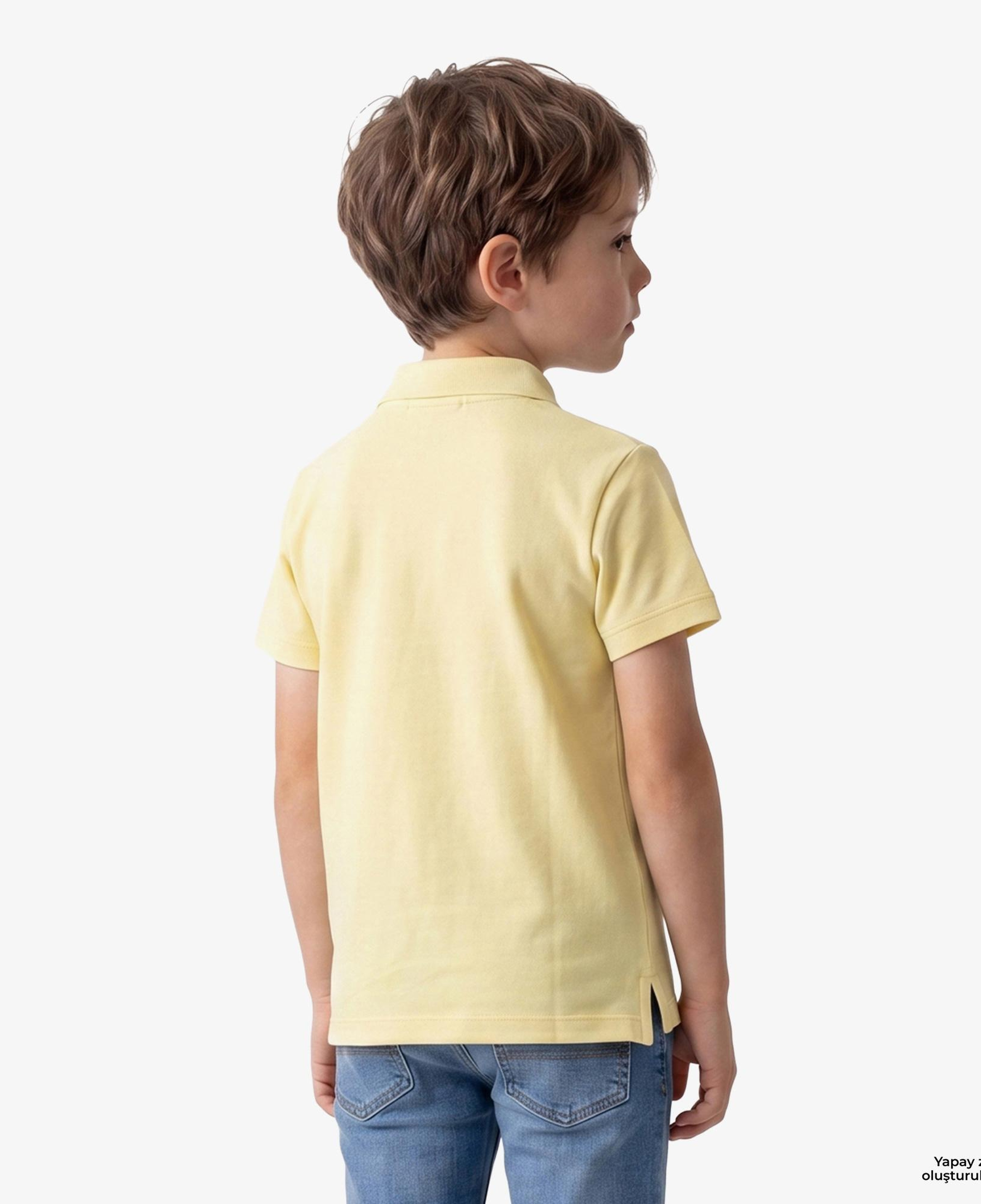 Calvin Klein Solid Çocuk Sarı Polo