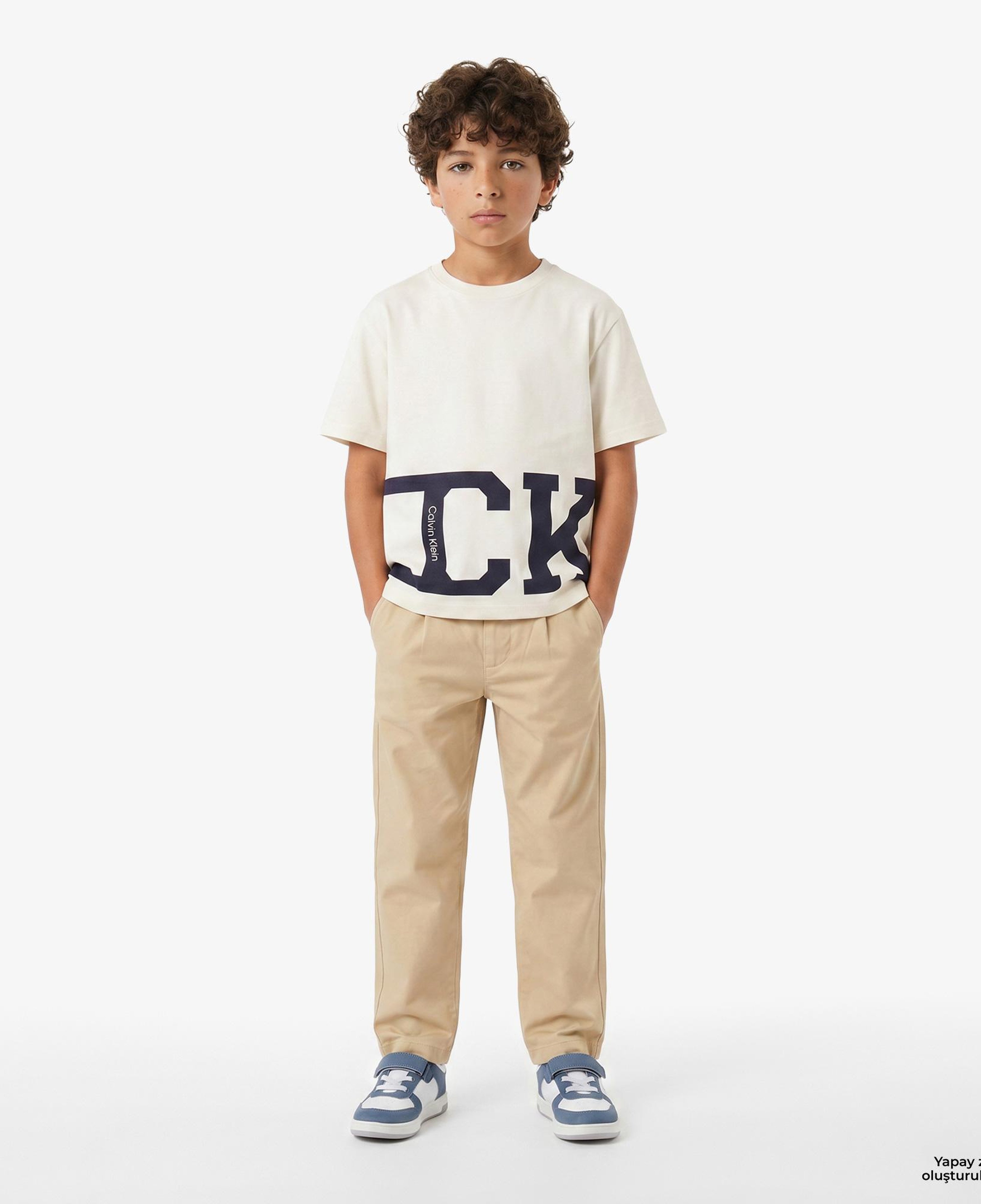 Calvin Klein Varsity Çocuk Sarı T-Shirt