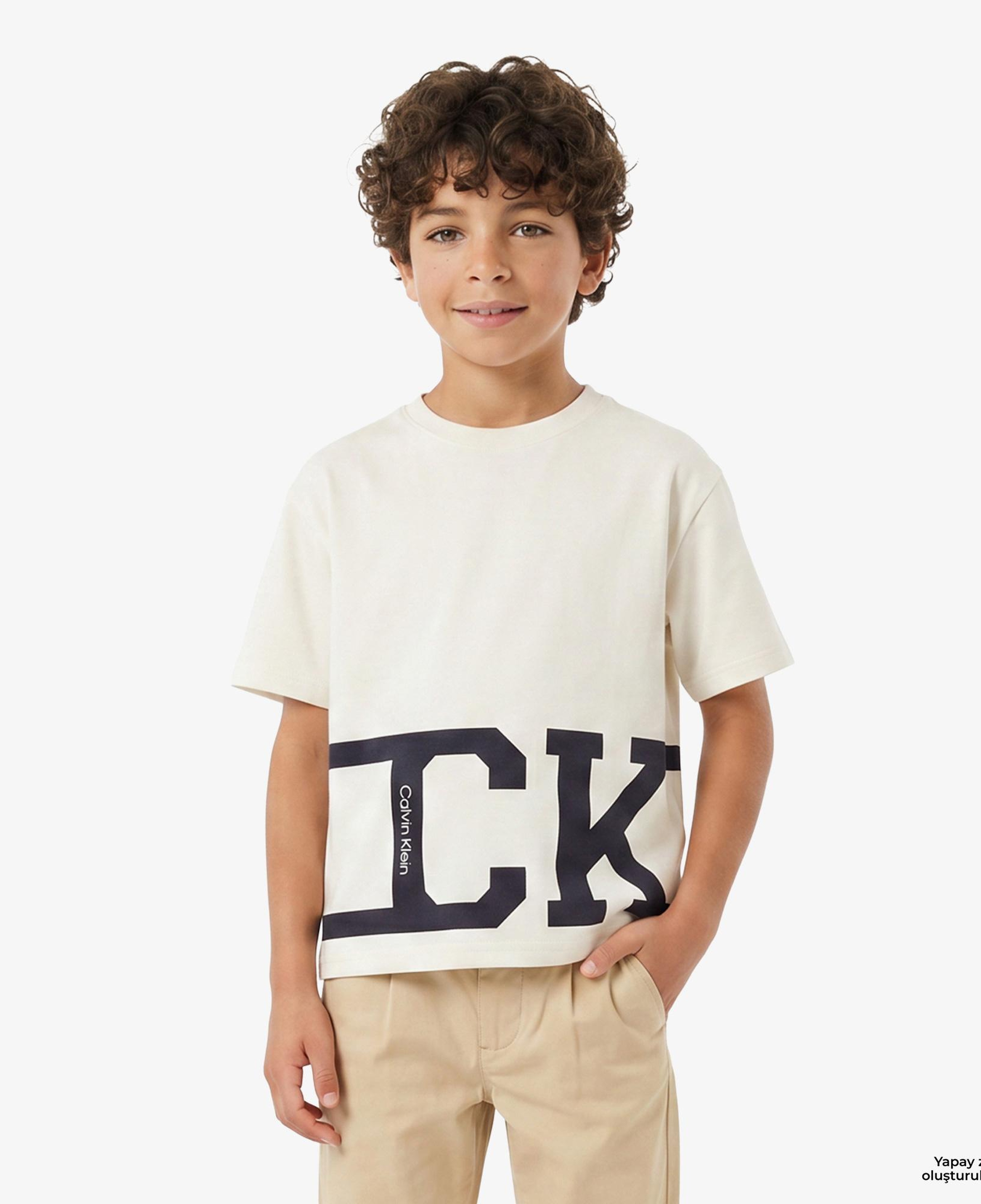 Calvin Klein Varsity Çocuk Sarı T-Shirt