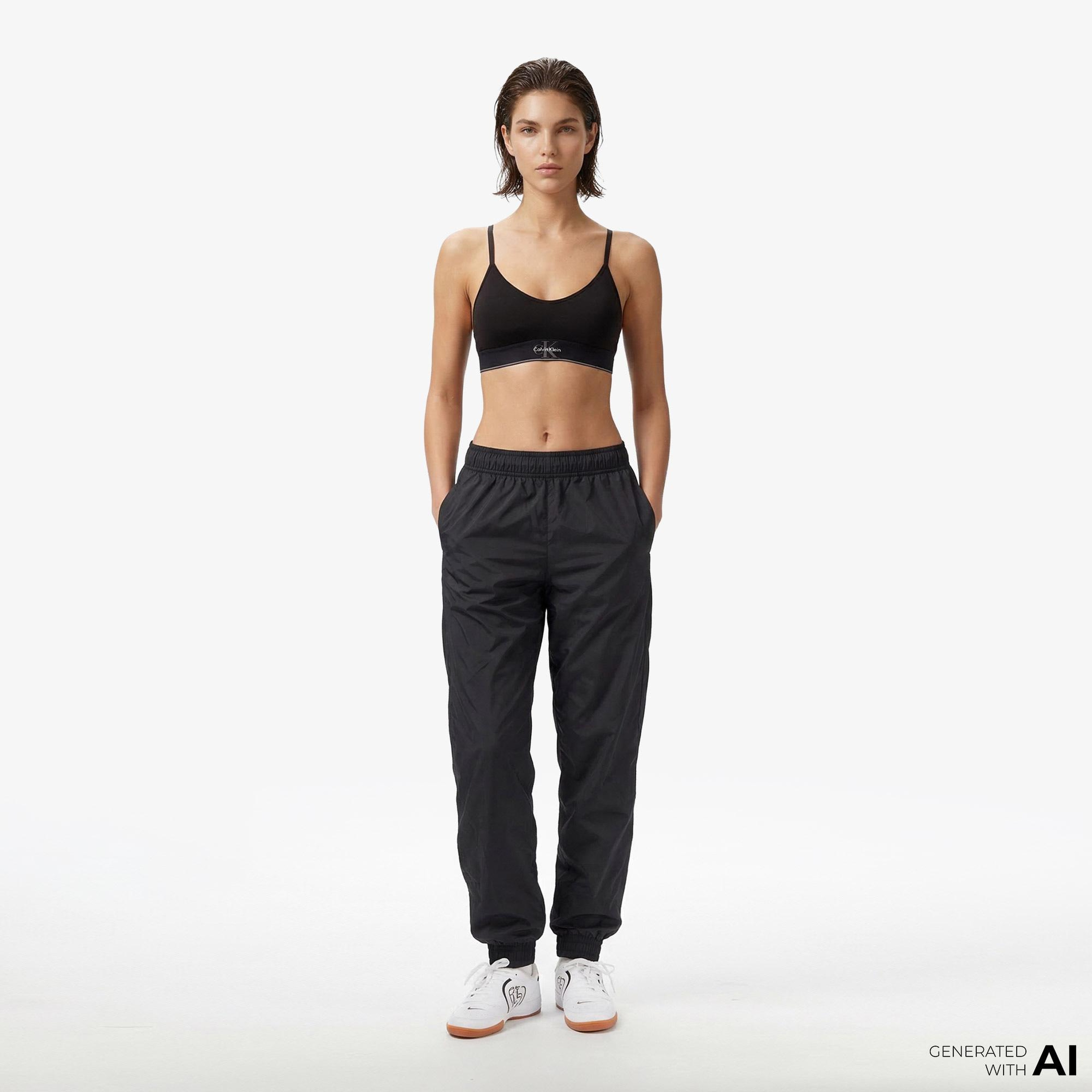 Calvin Klein Unlined Kadın Siyah Spor Sütyeni