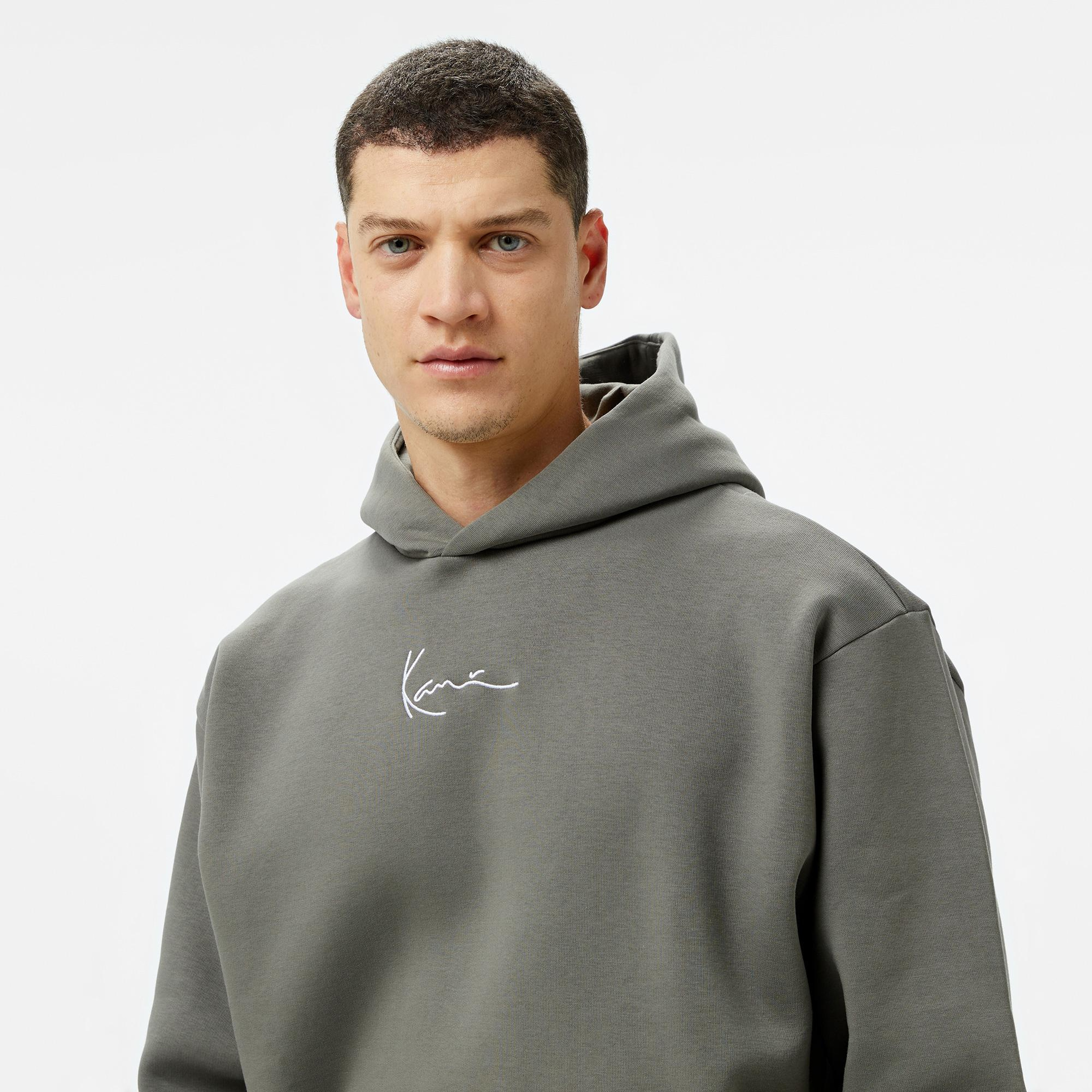 Karl Kani Small Signature Essential Os Erkek Gri Hoodie