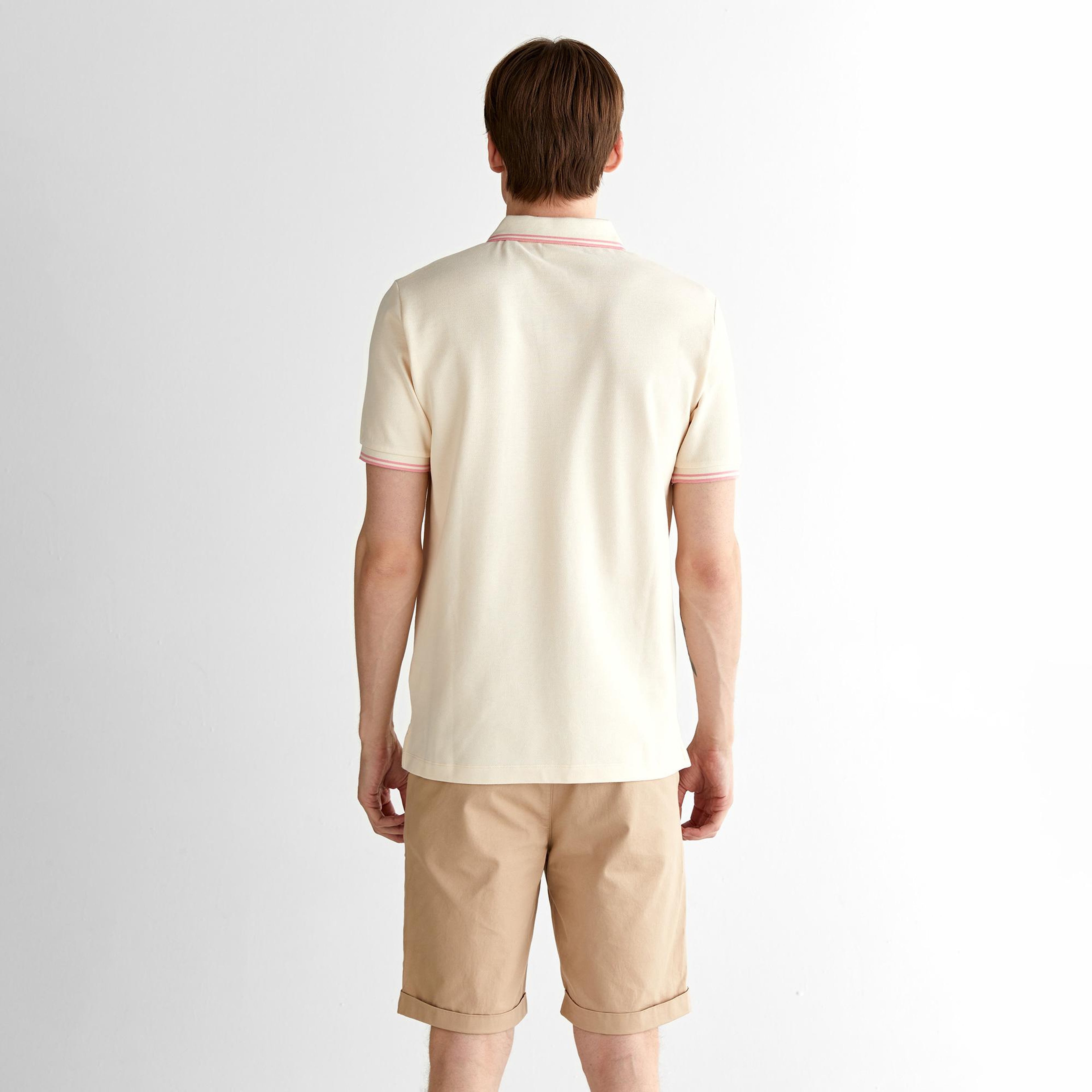 GANT Erkek Krem Regular Fit Polo