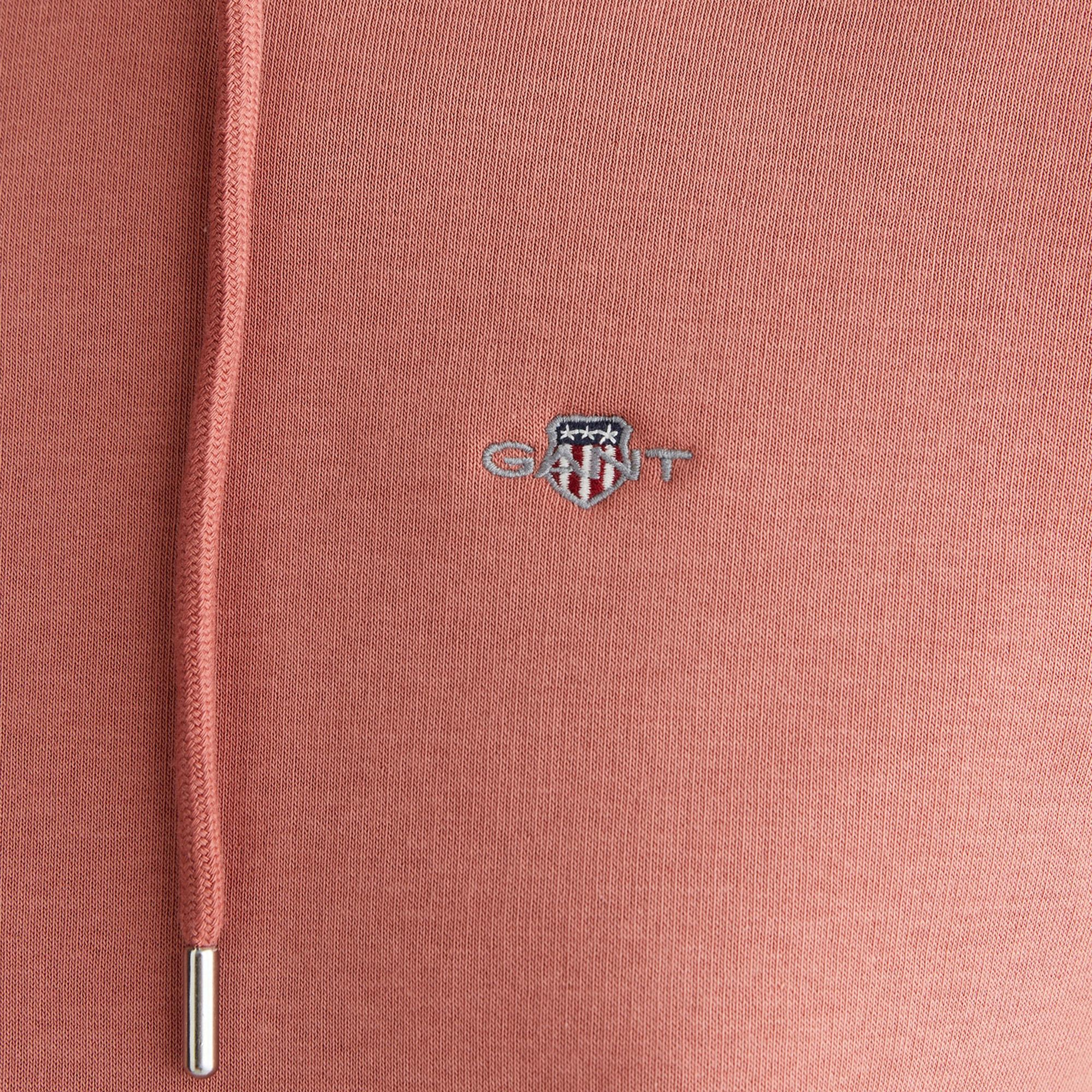 GANT Kadın Pembe Relaxed Fit Kapüşonlu Sweatshirt