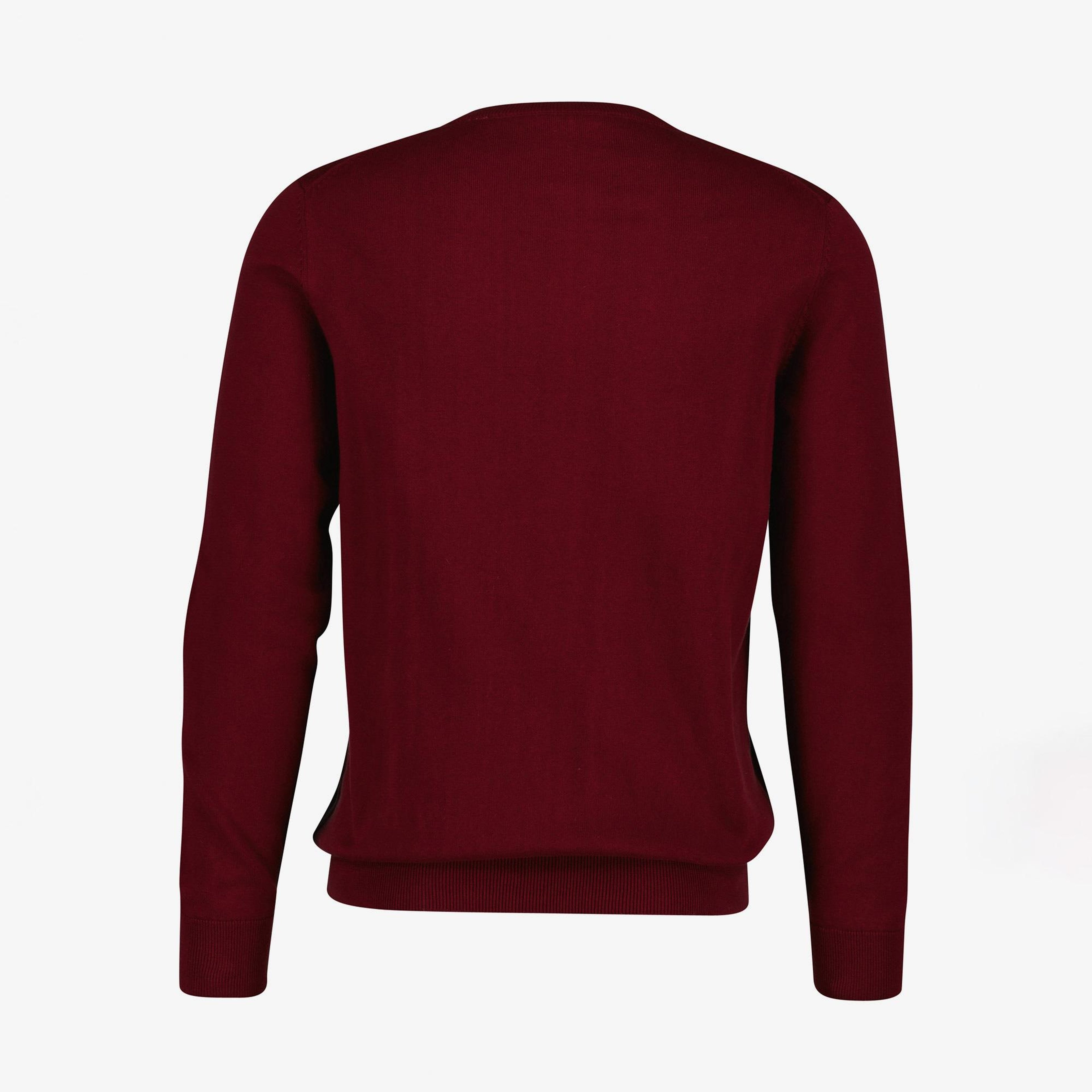 GANT Erkek Bordo Regular Fit Bisiklet Yaka Kazak