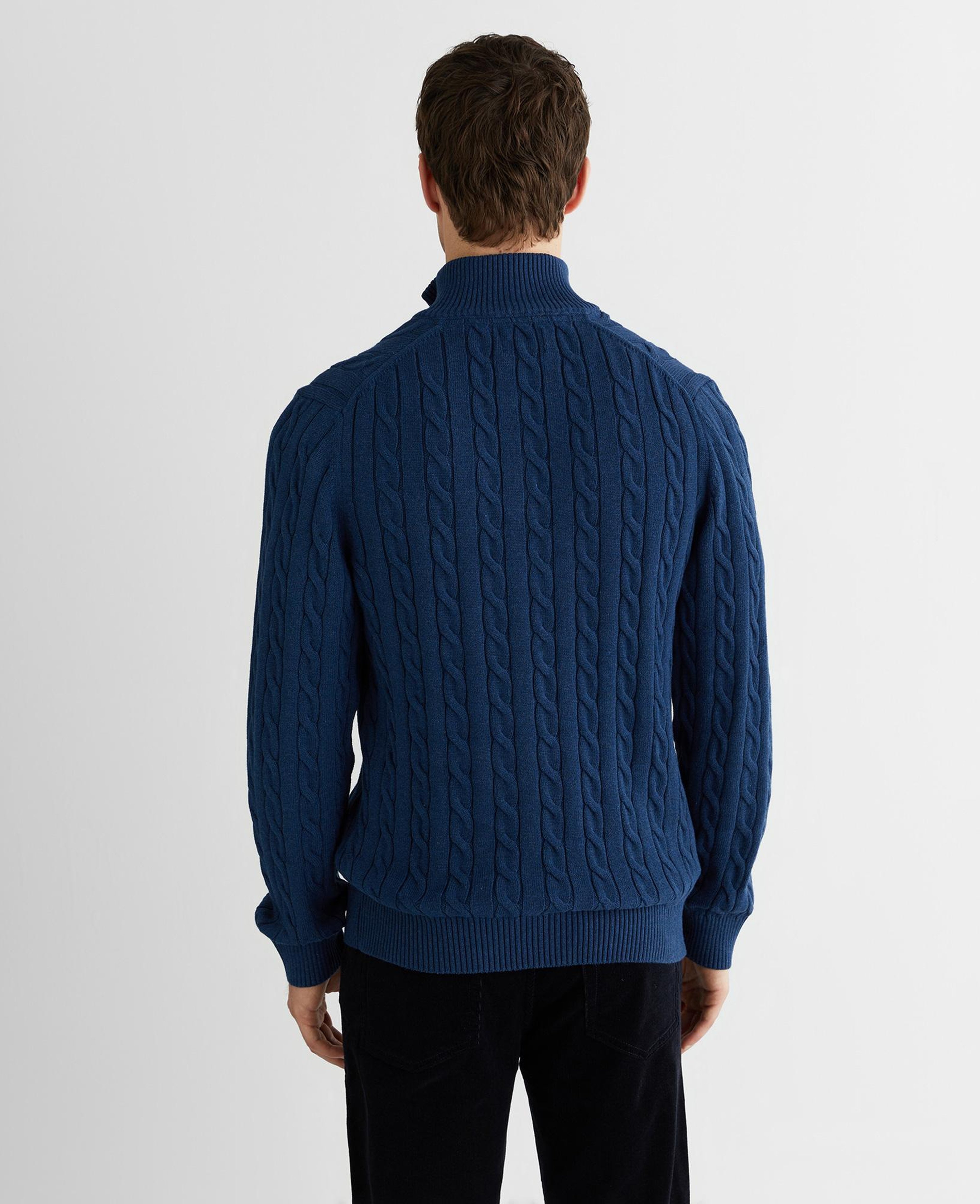GANT Erkek Mavi Regular Fit Kazak
