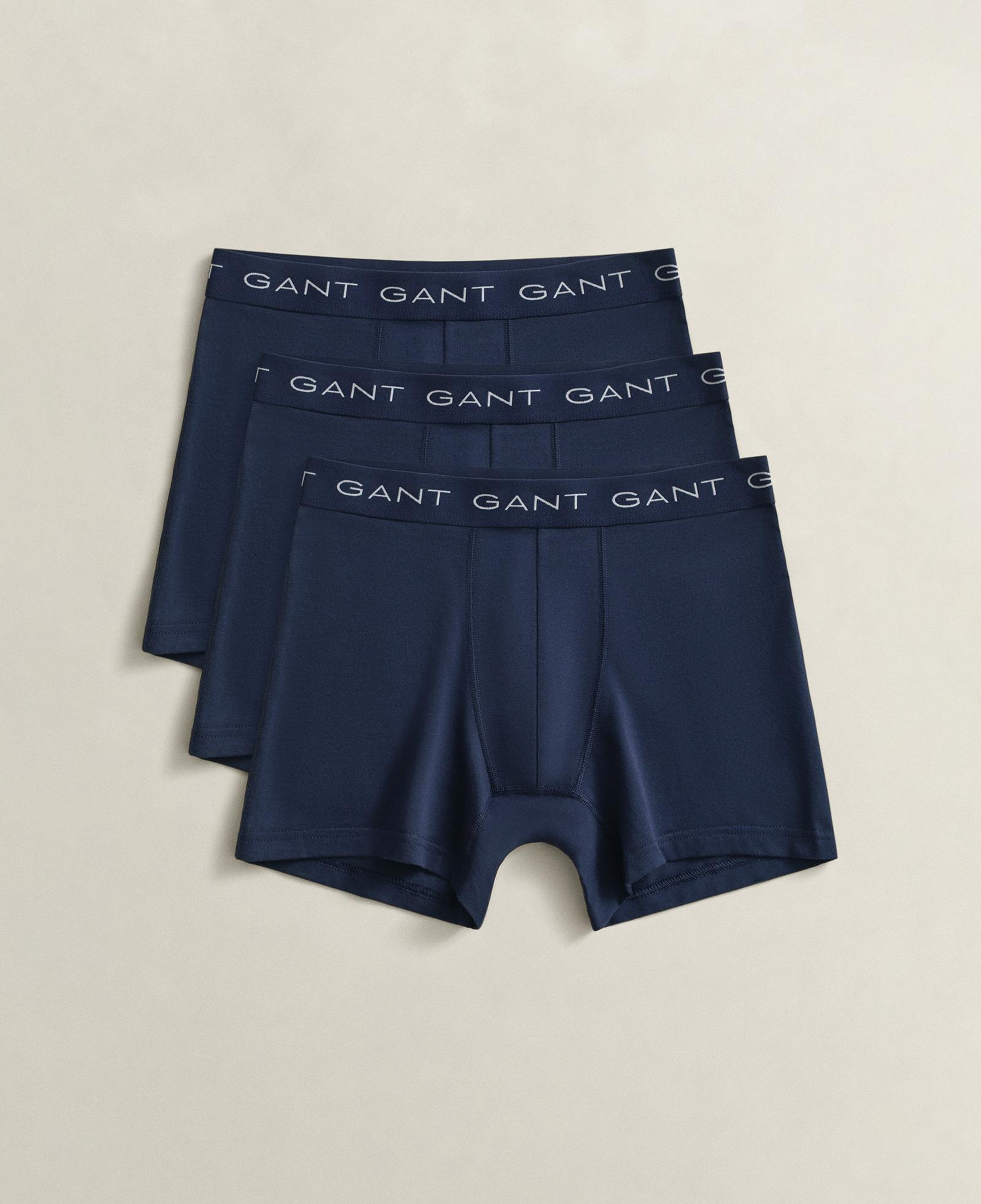 GANT Erkek Lacivert Logolu 3'lü Boxer