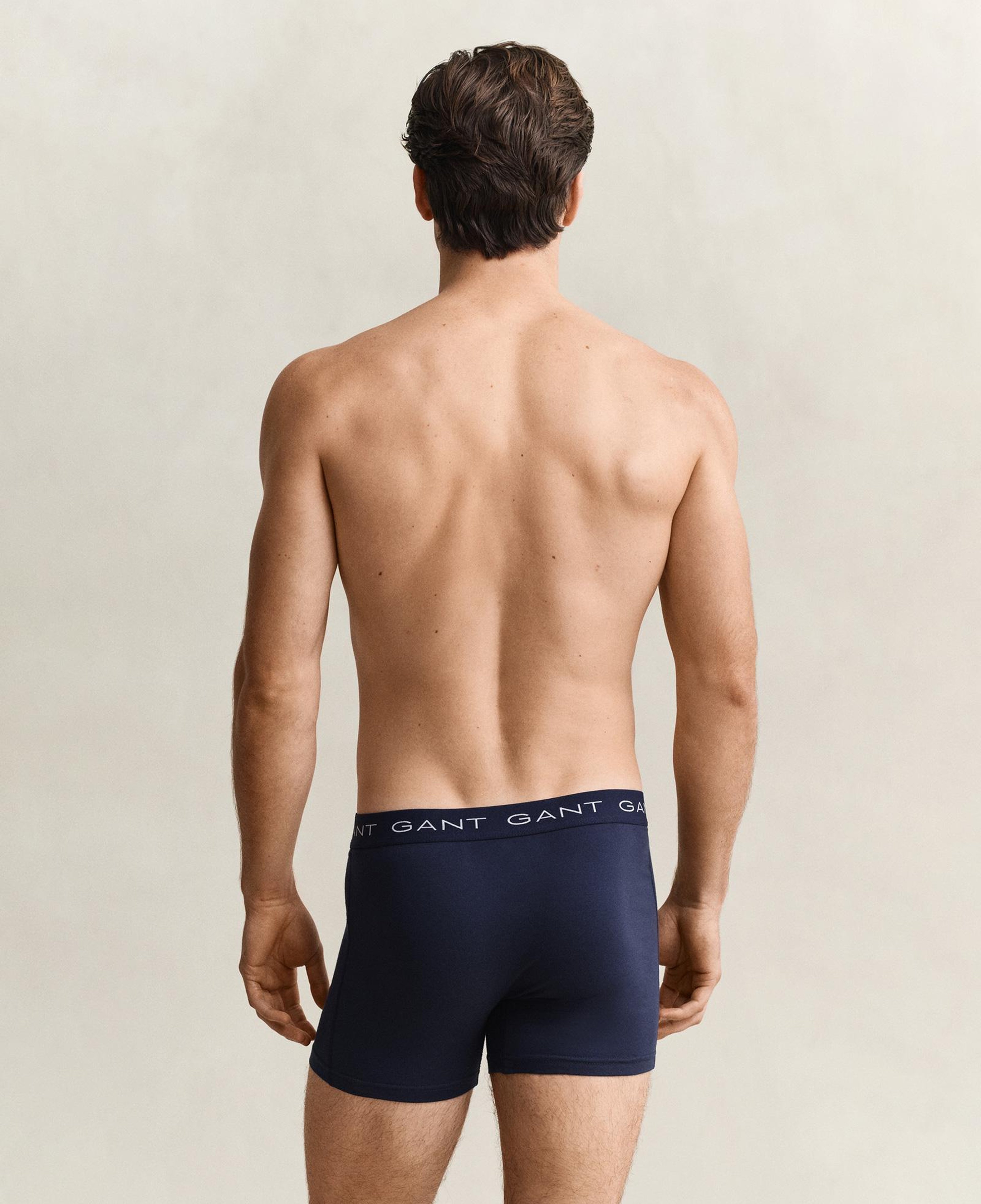 GANT Erkek Lacivert Logolu 3'lü Boxer