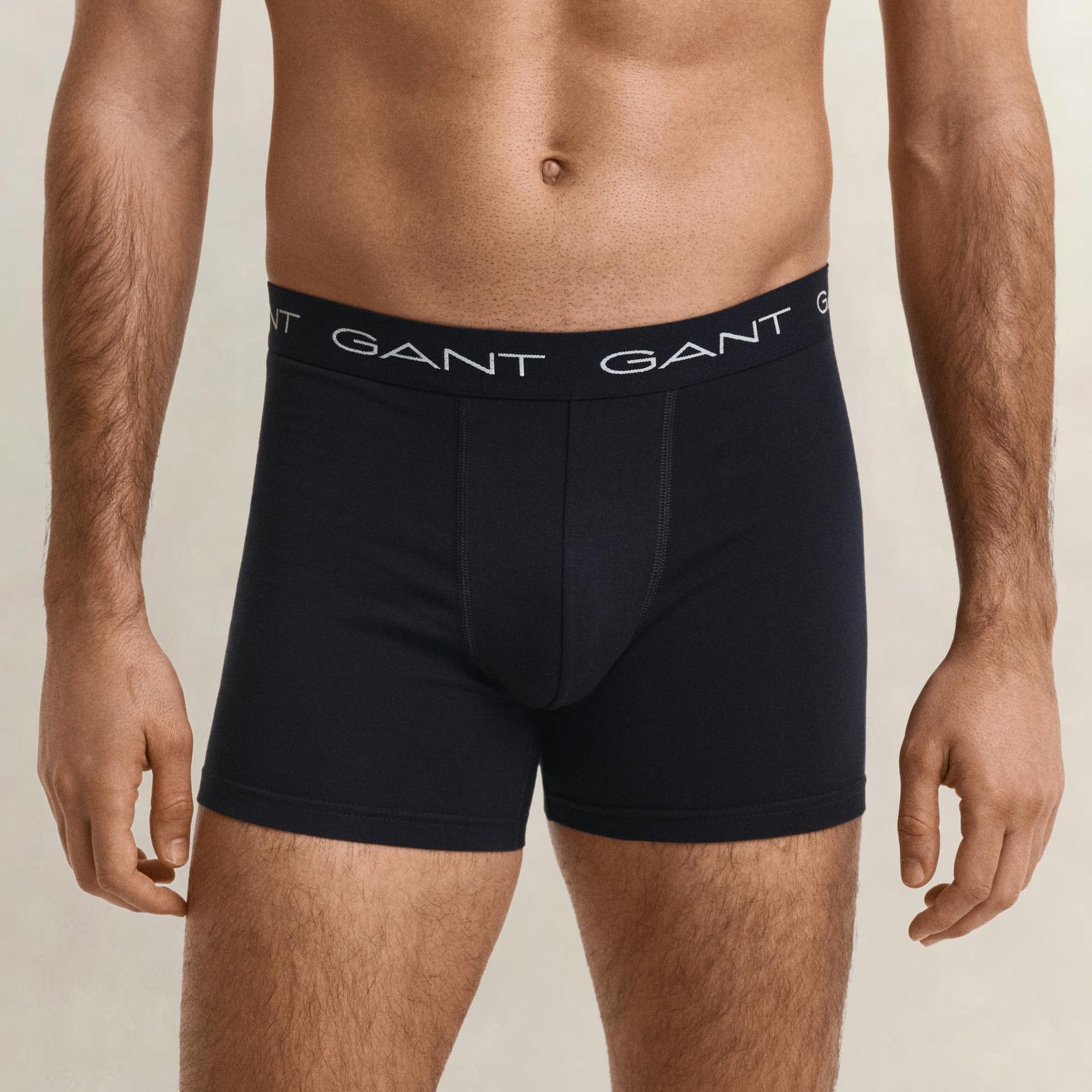 GANT Erkek Siyah Logolu 3'lü Boxer