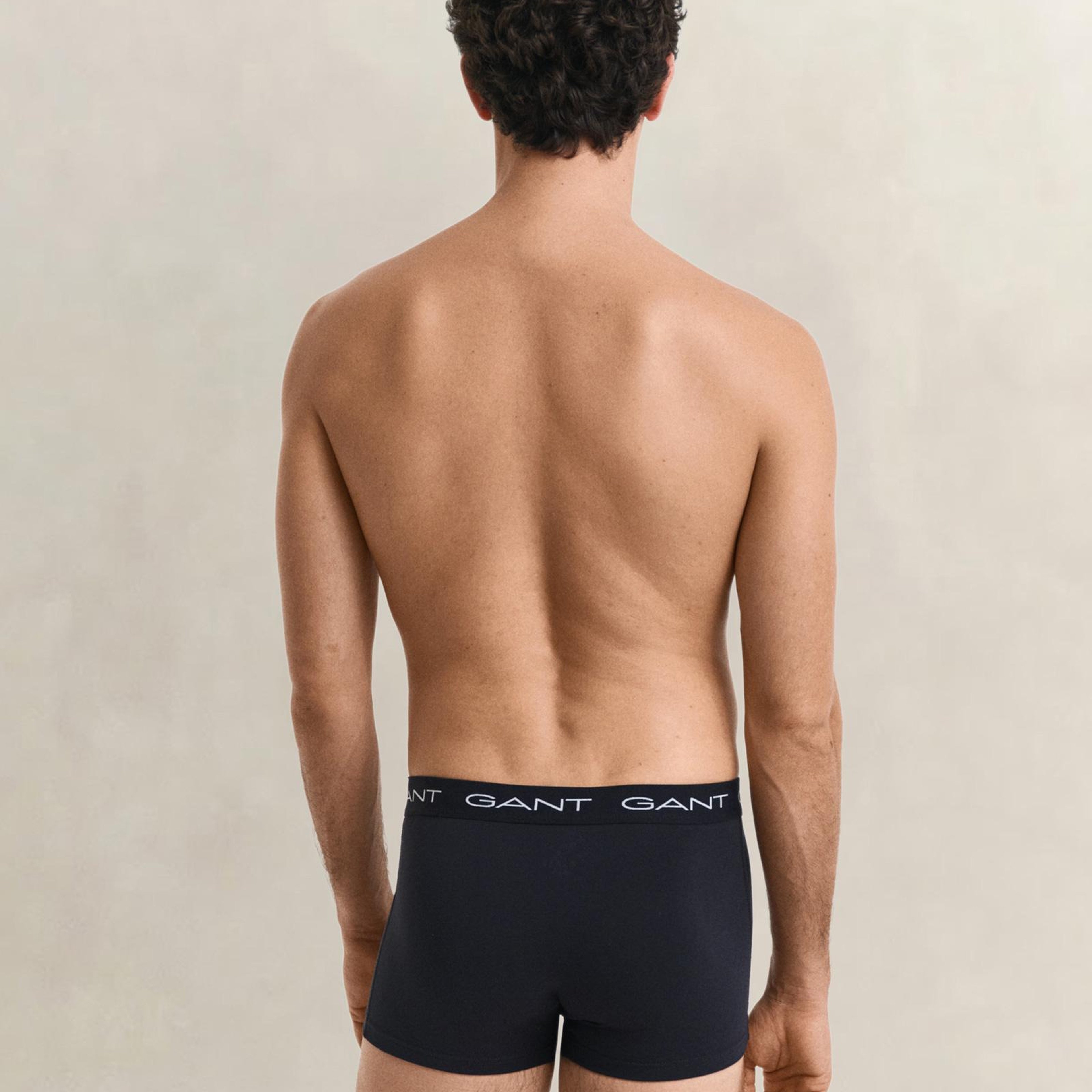 GANT Erkek Siyah Düz Boxer