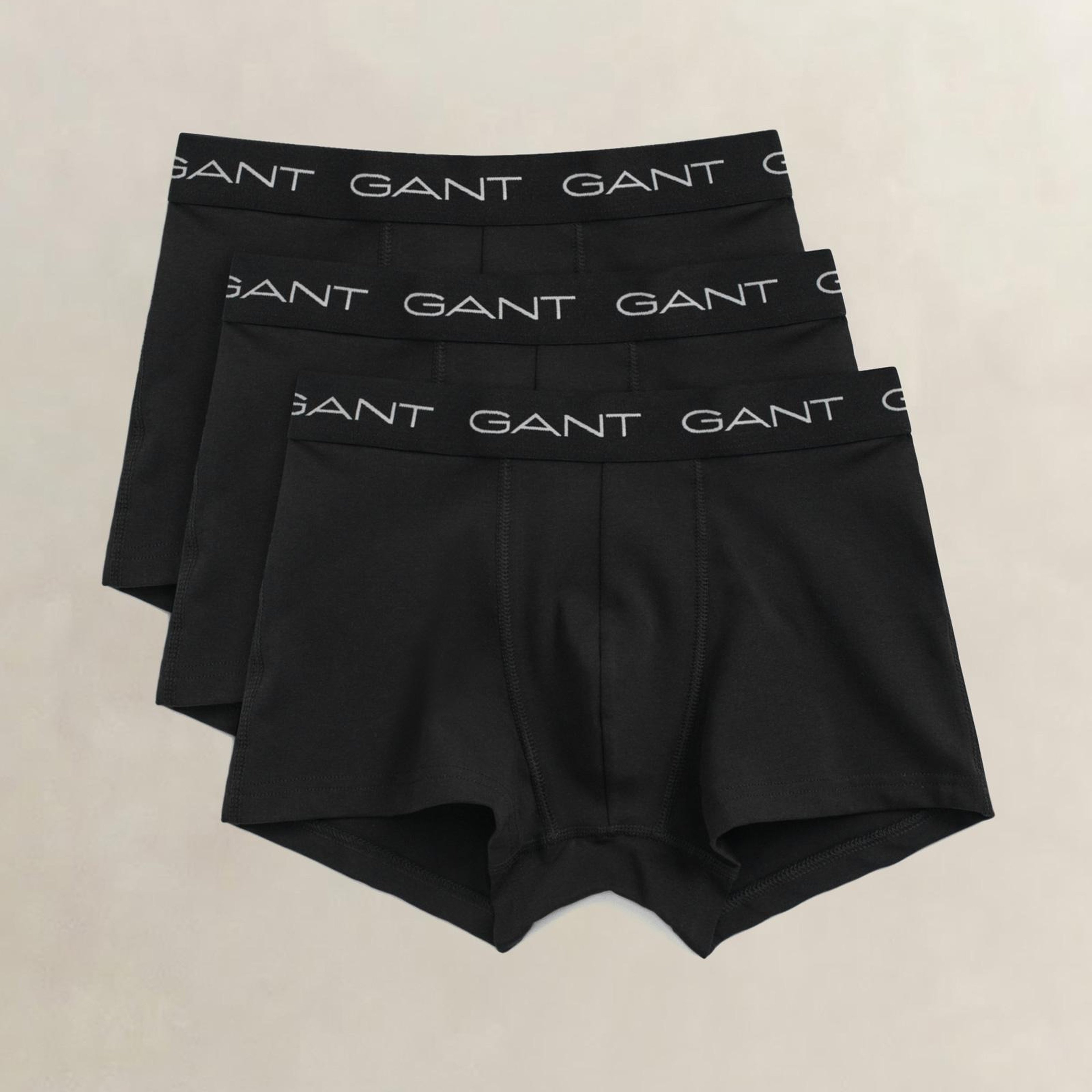 GANT Erkek Siyah Düz Boxer