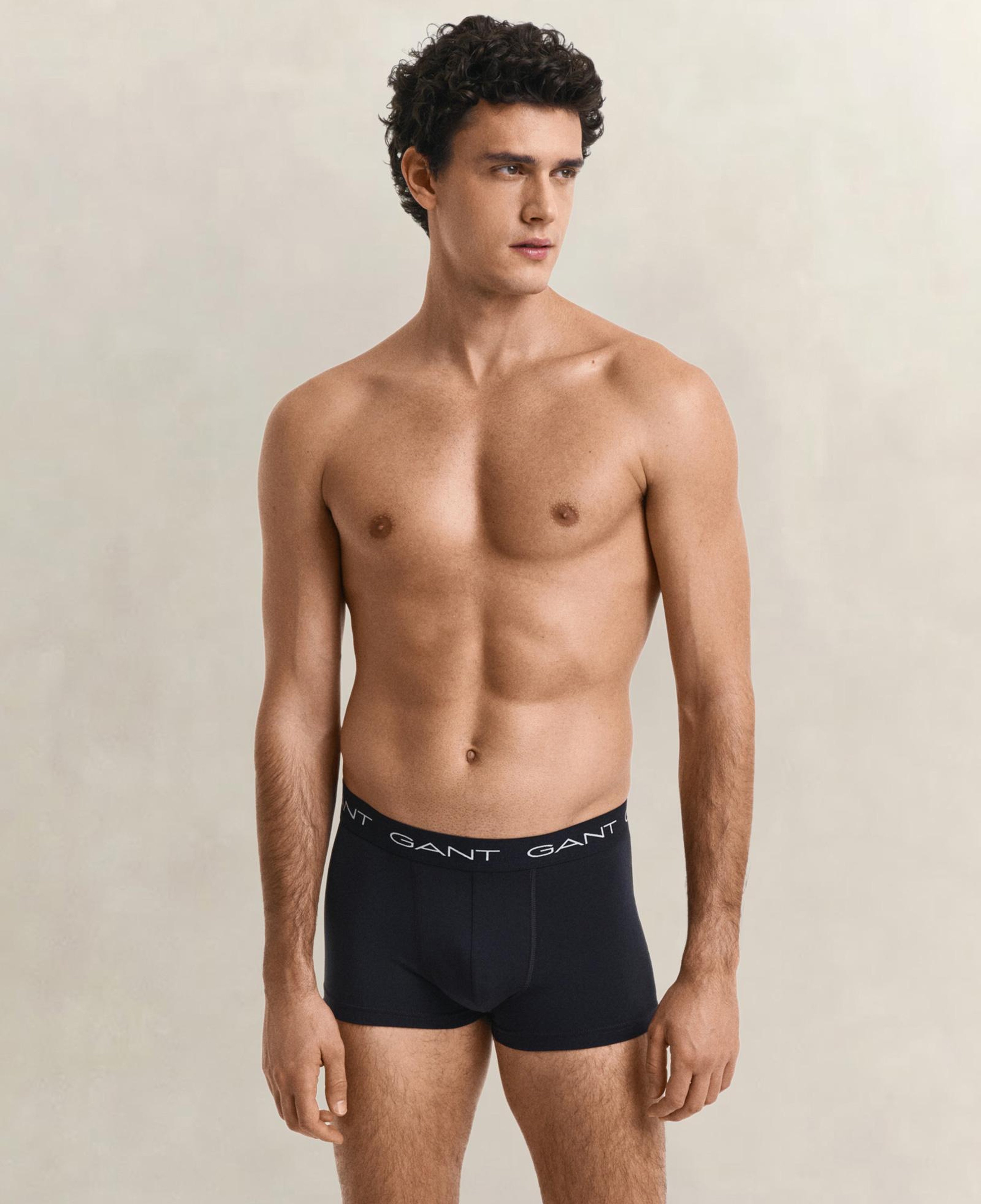 GANT Erkek Siyah Düz Boxer