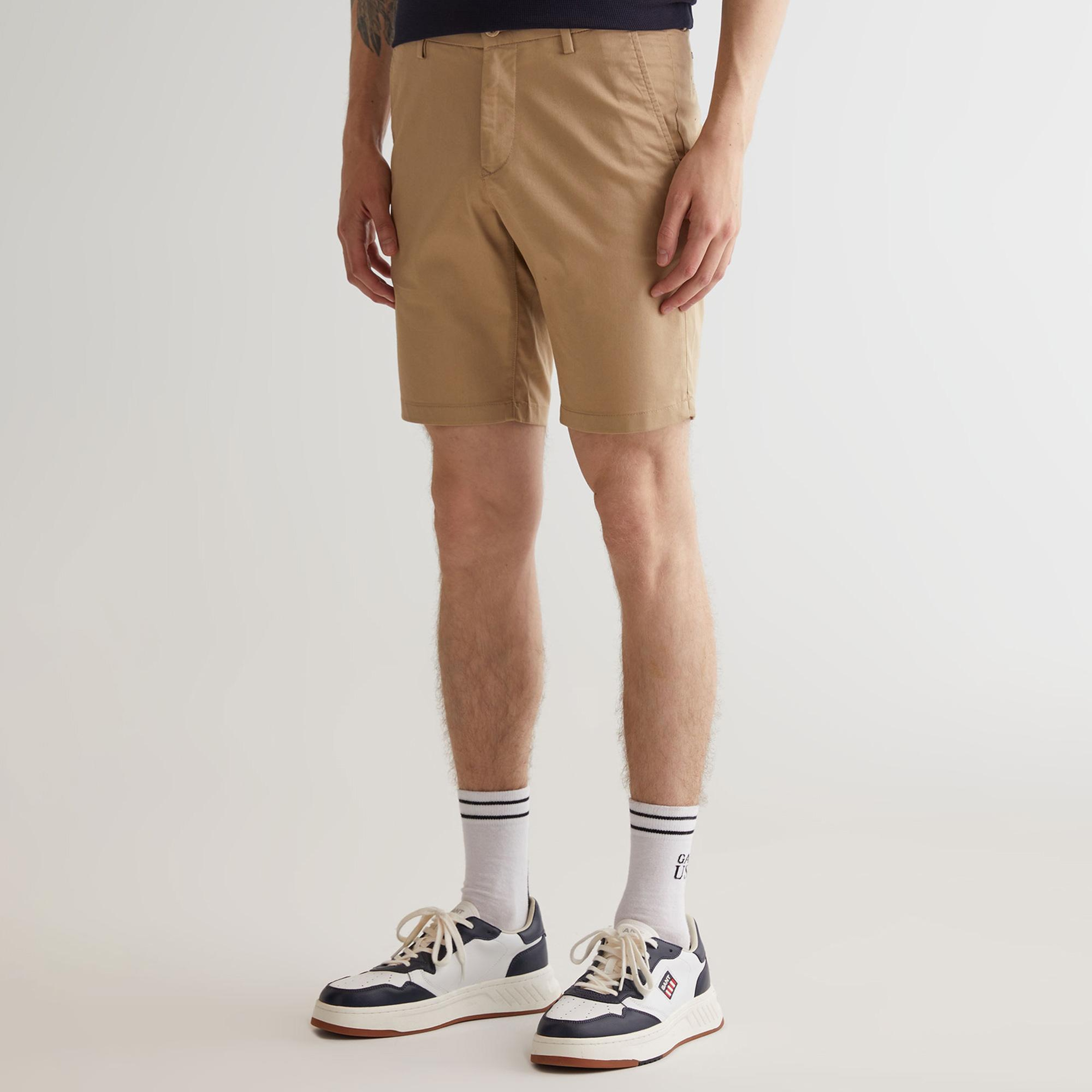 GANT Erkek Bej Slim Fit Şort