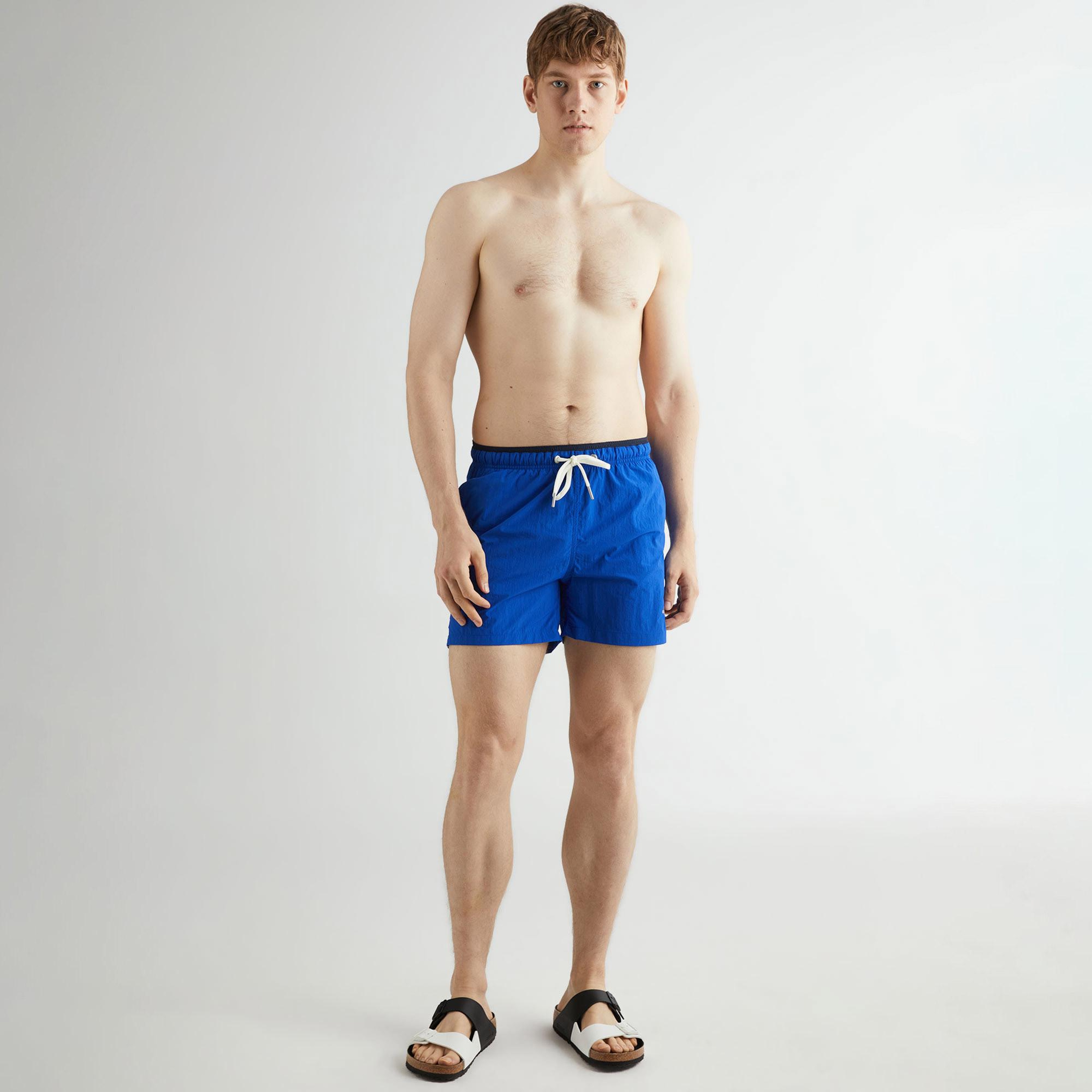 GANT Erkek Mavi Regular Fit Deniz Şortu
