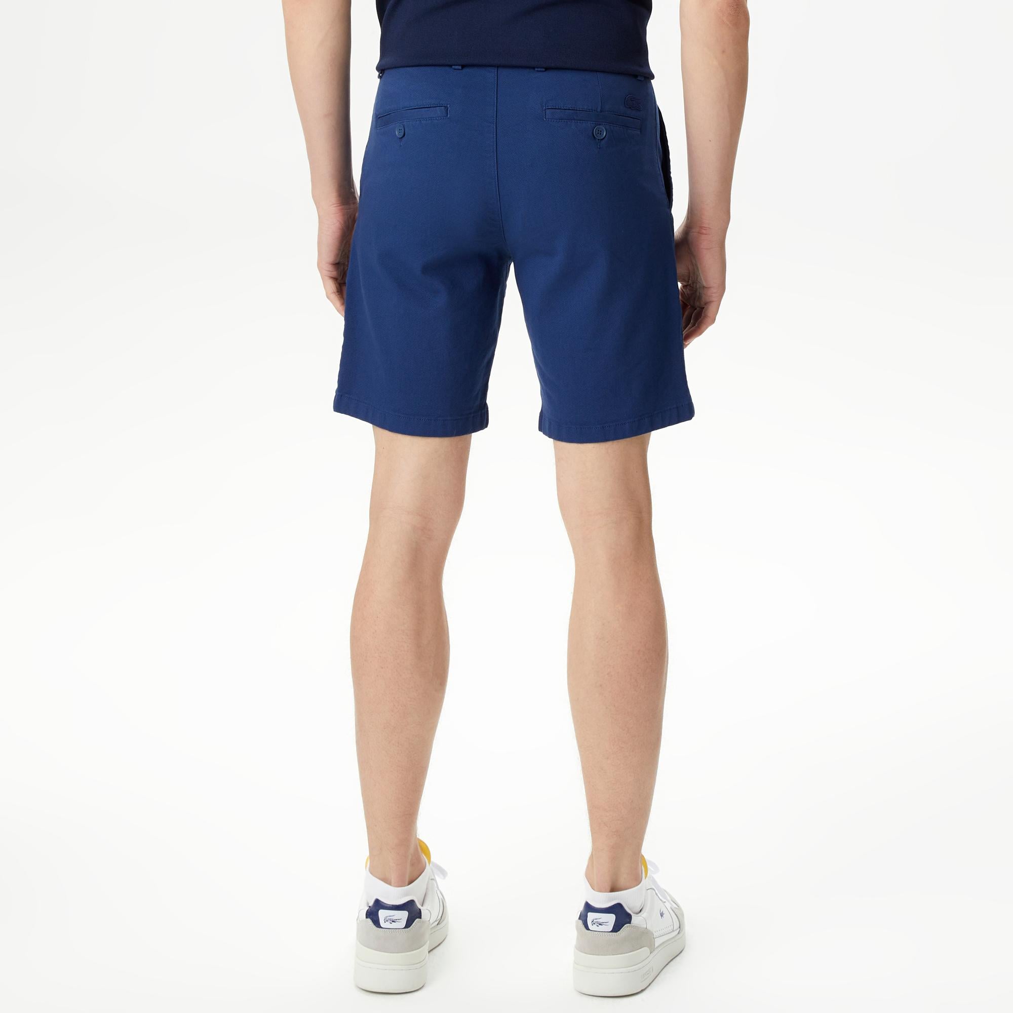 Erkek Slim Fit Lacivert Bermuda