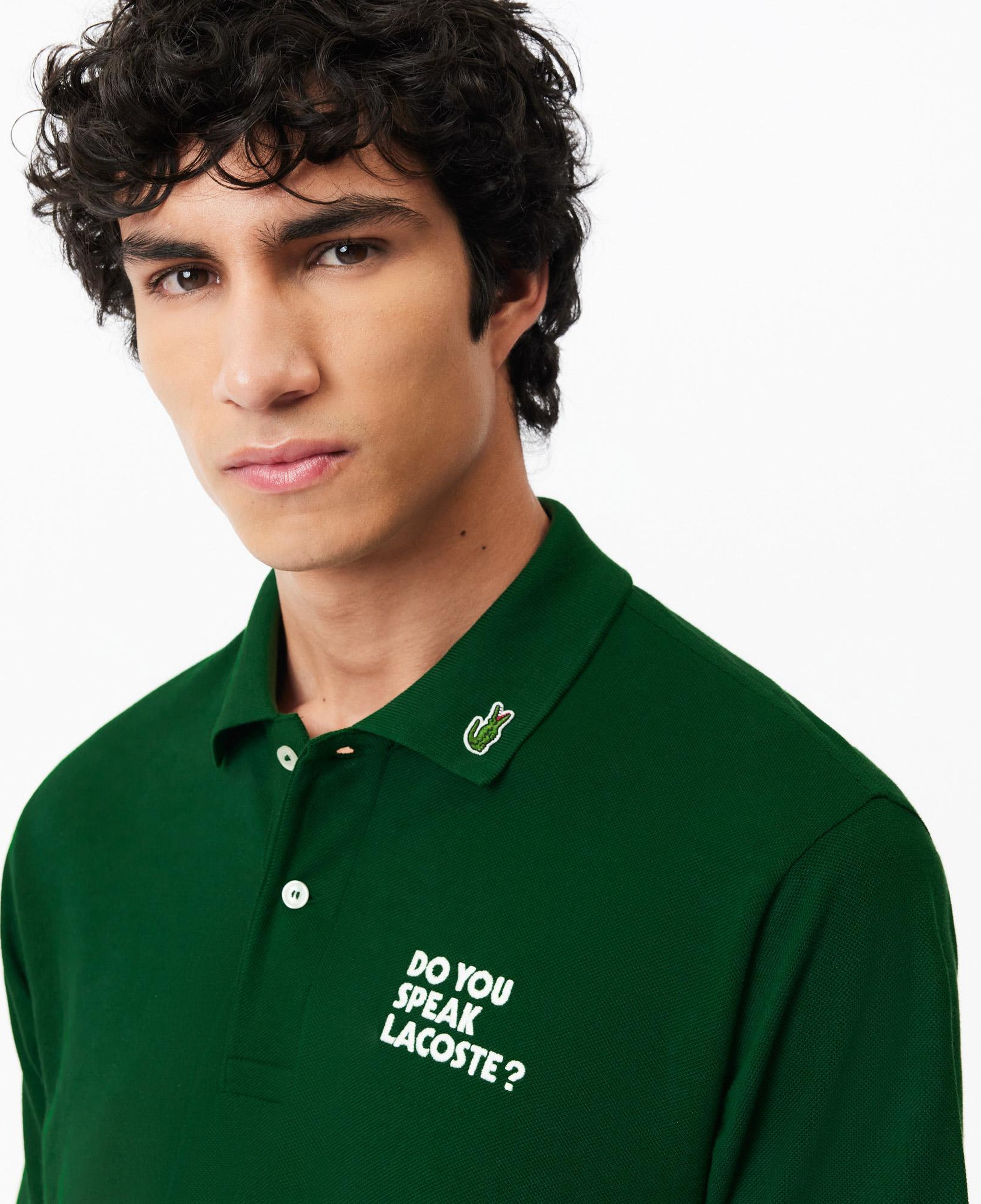 L.12.12 Erkek Classic Fit Organik Pamuk Yeşil Polo