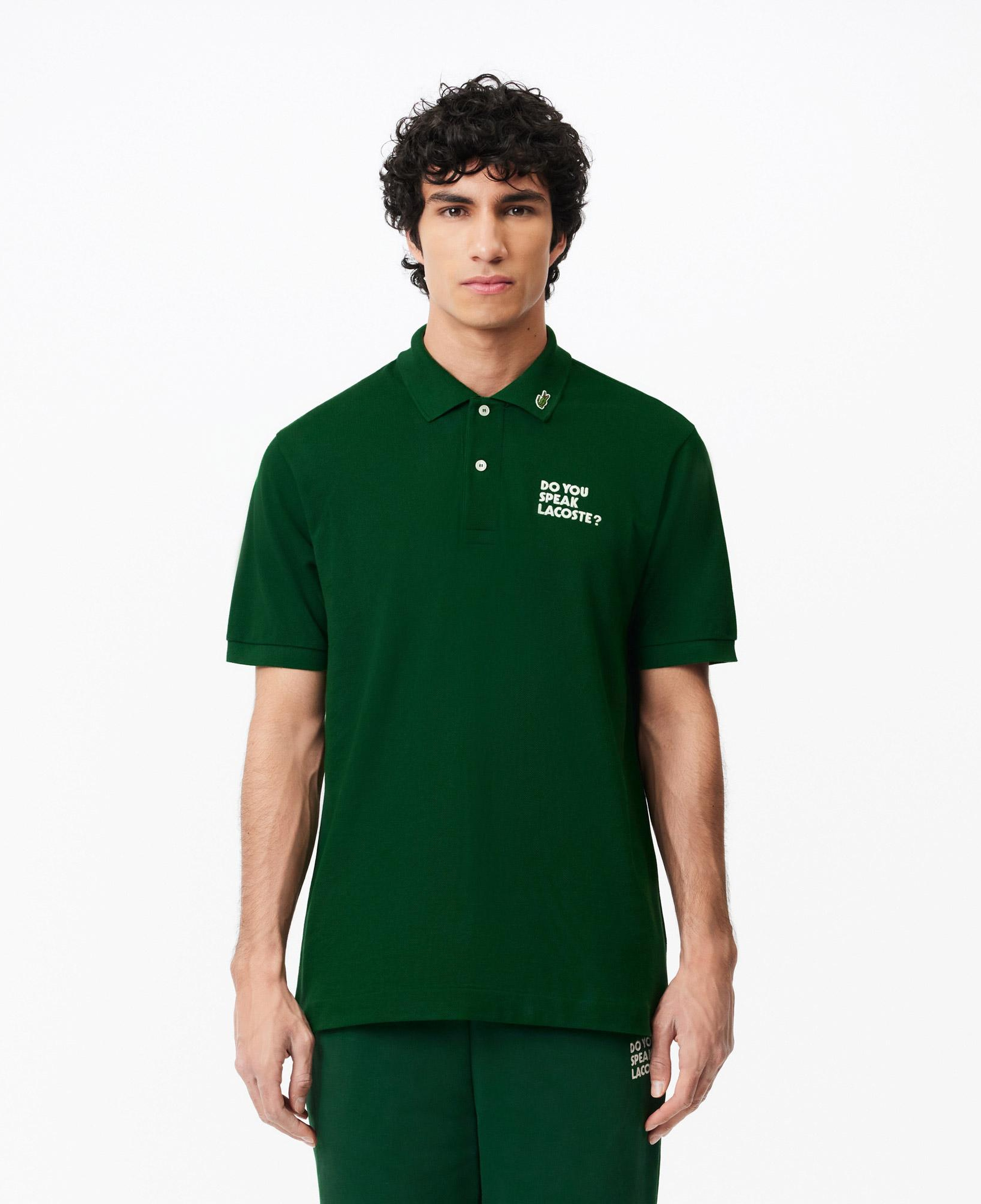 L.12.12 Erkek Classic Fit Organik Pamuk Yeşil Polo