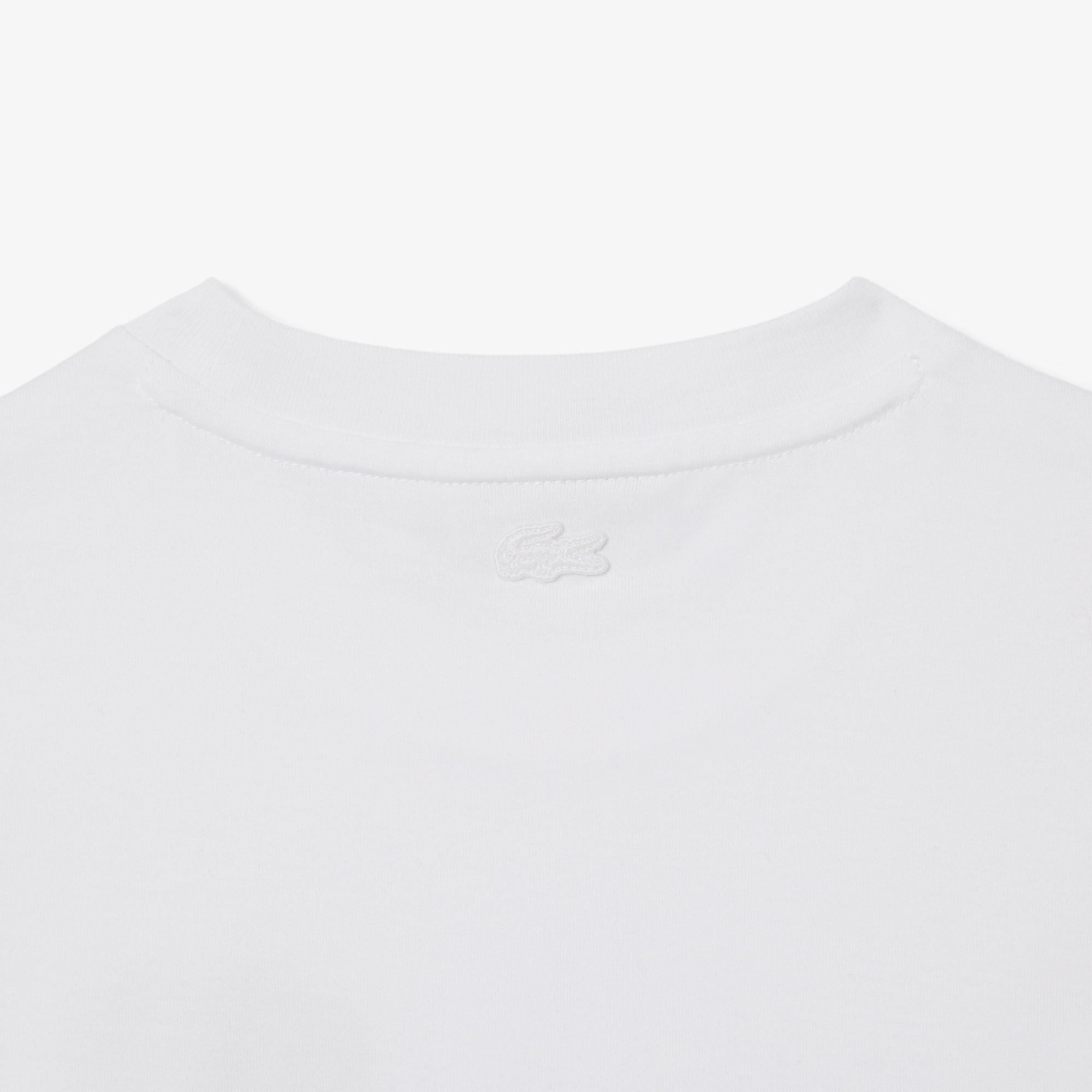 Kadın Regular Fit Bisiklet Yaka Beyaz T-Shirt