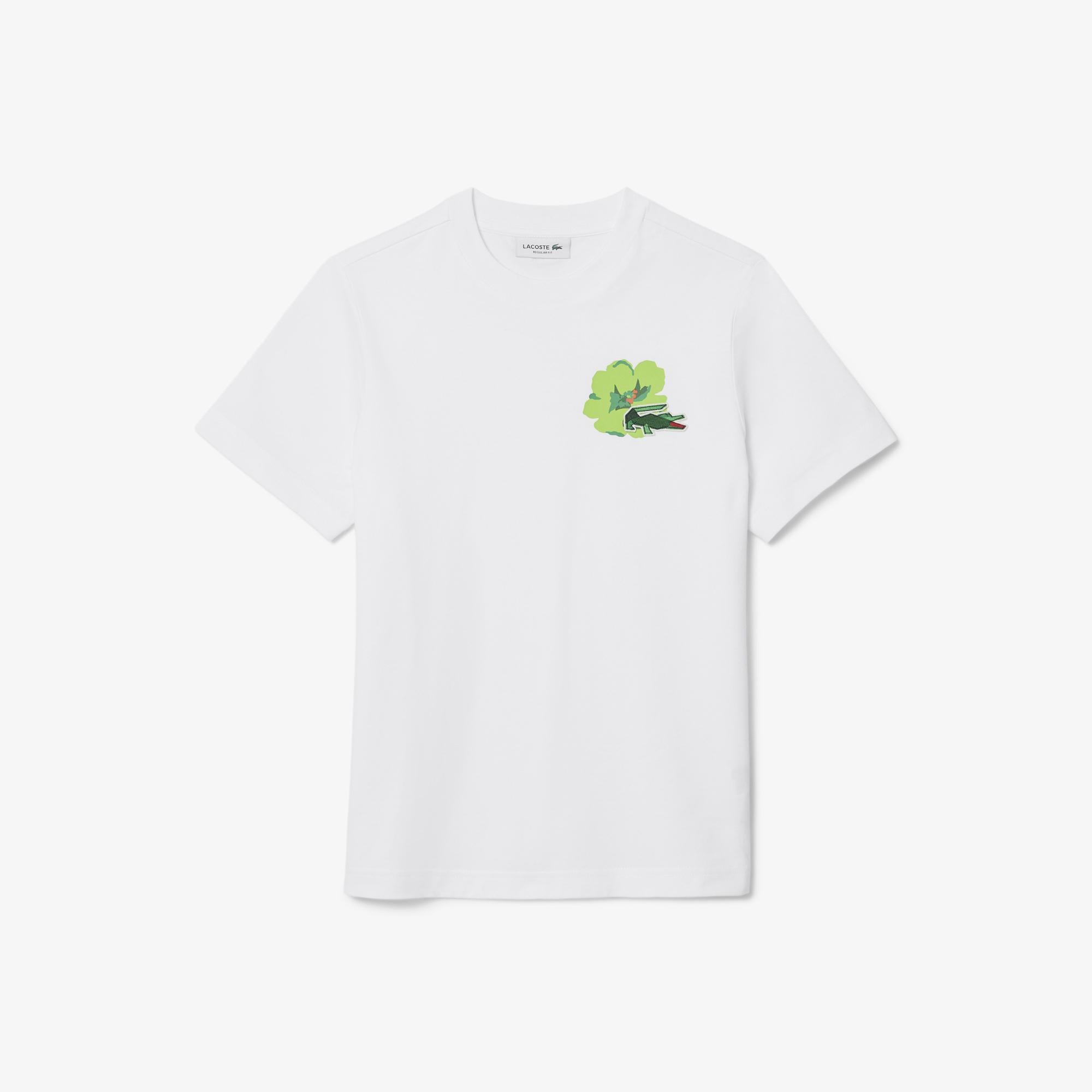 Kadın Regular Fit Bisiklet Yaka Beyaz T-Shirt