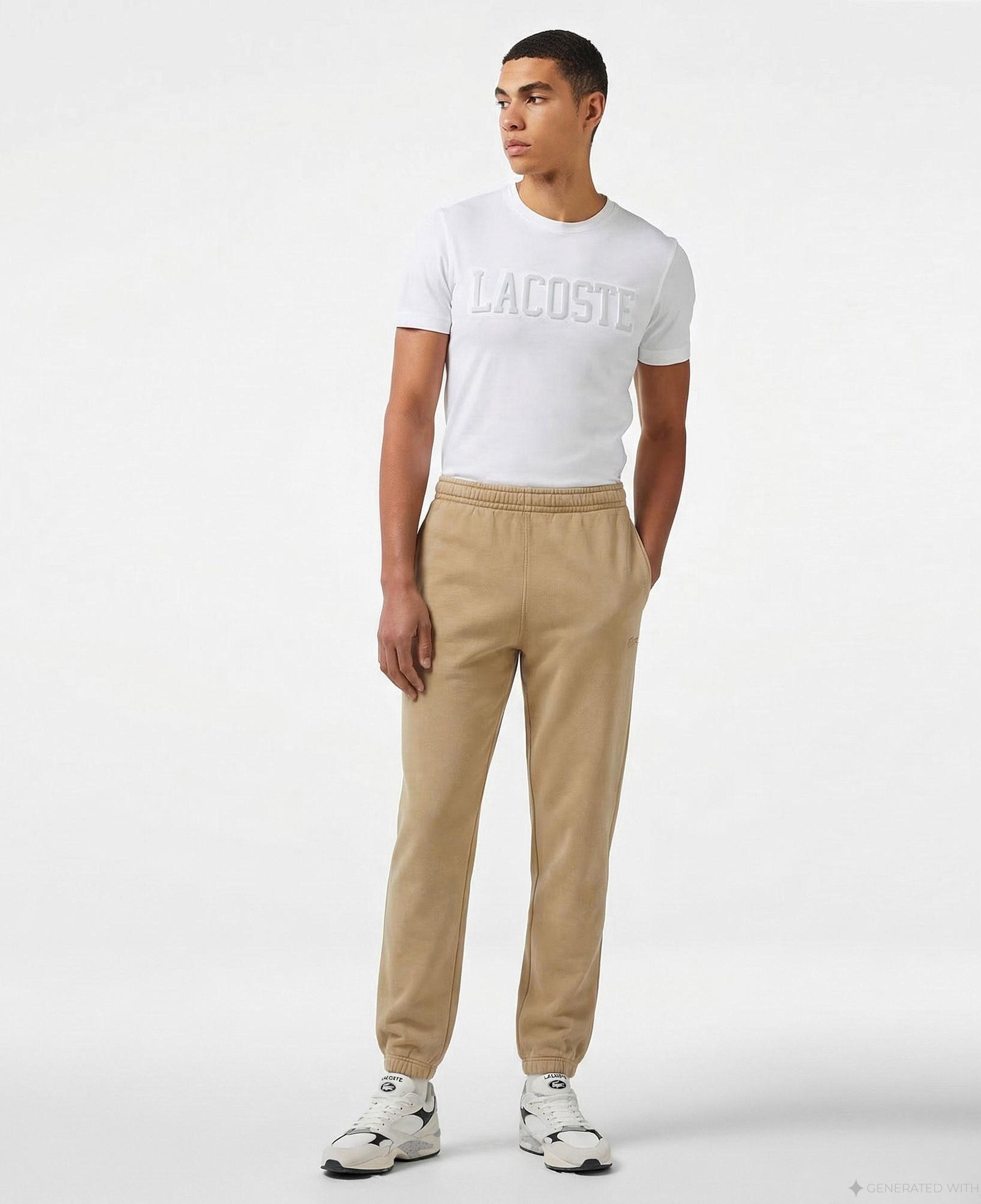 Unisex Regular Fit Bej Eşofman Altı
