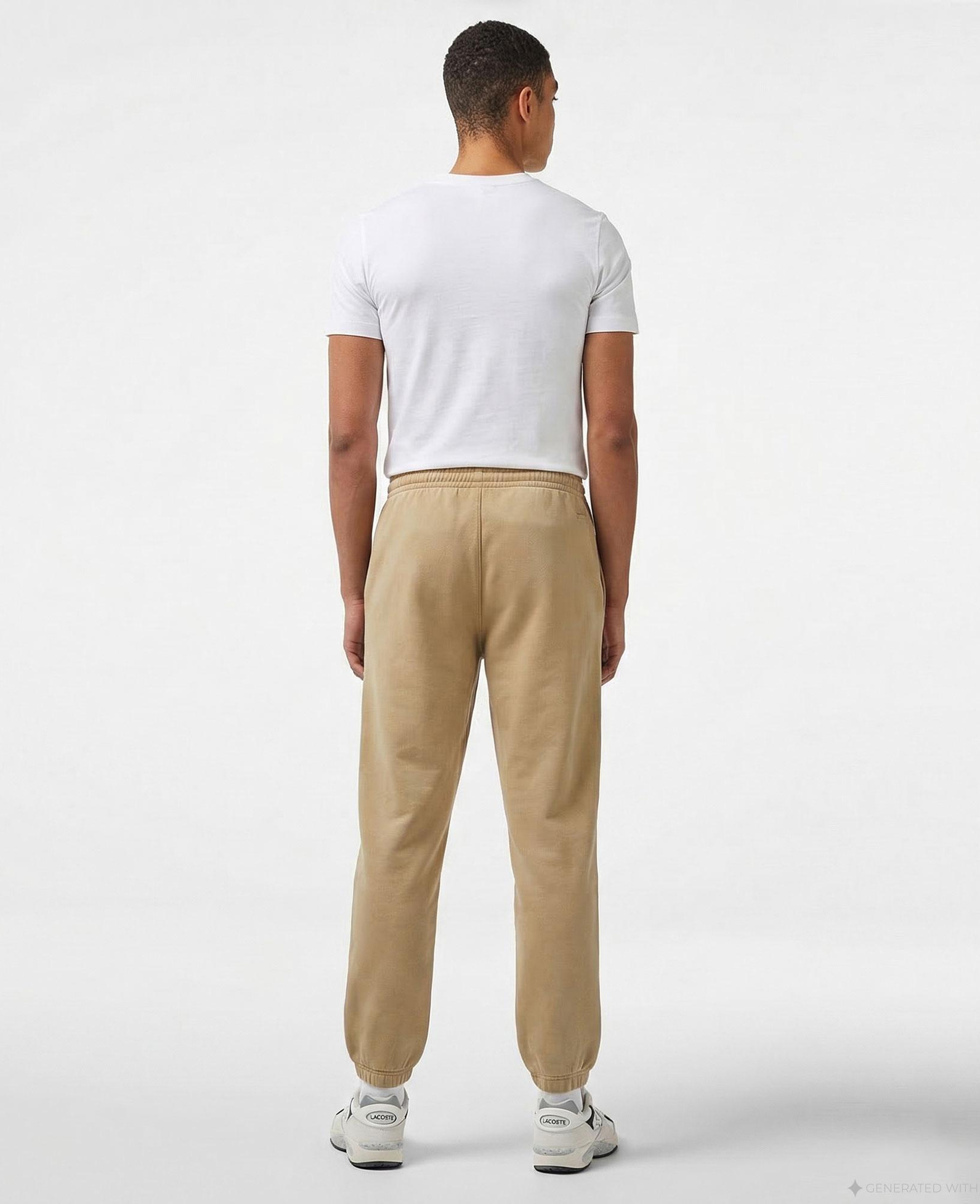 Unisex Regular Fit Bej Eşofman Altı