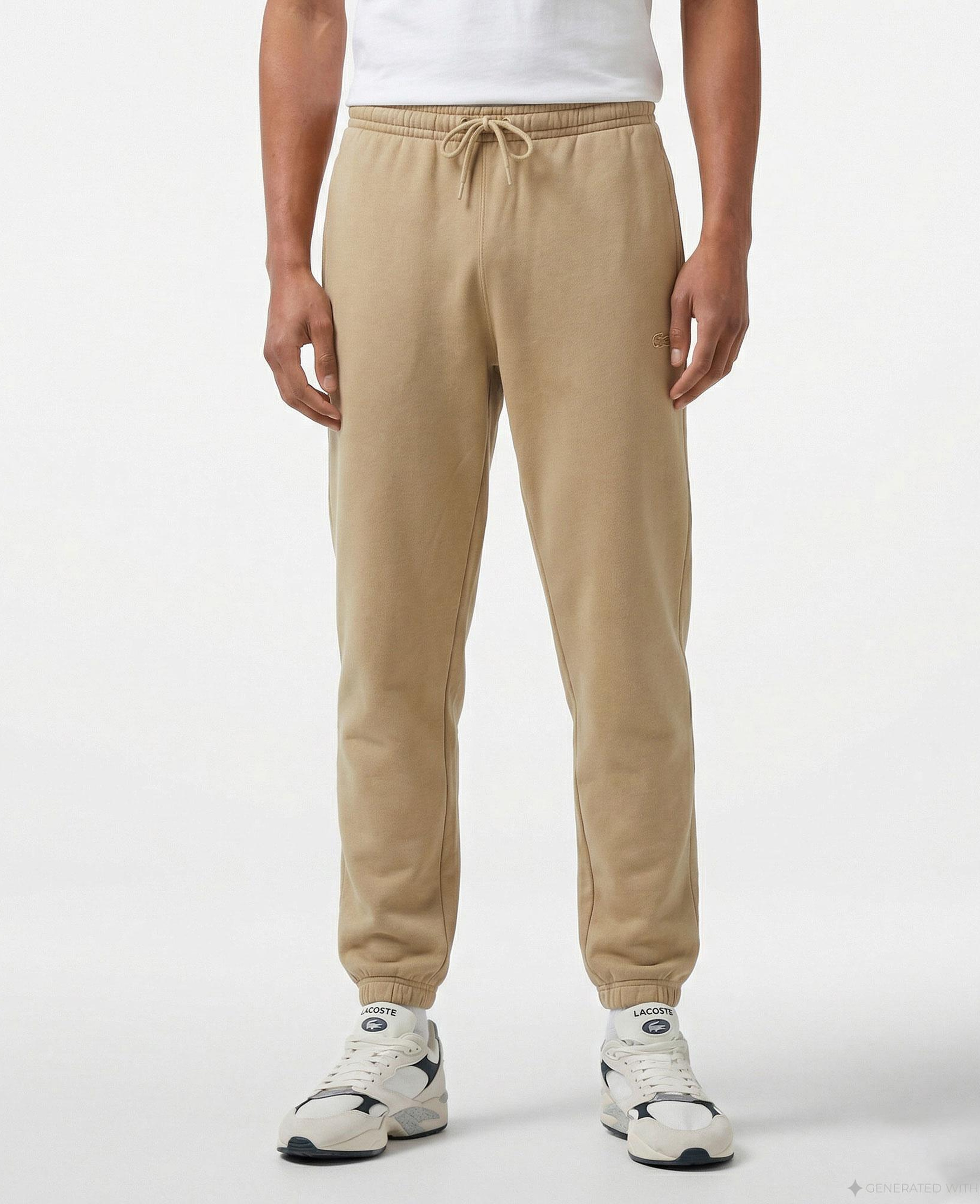Unisex Regular Fit Bej Eşofman Altı