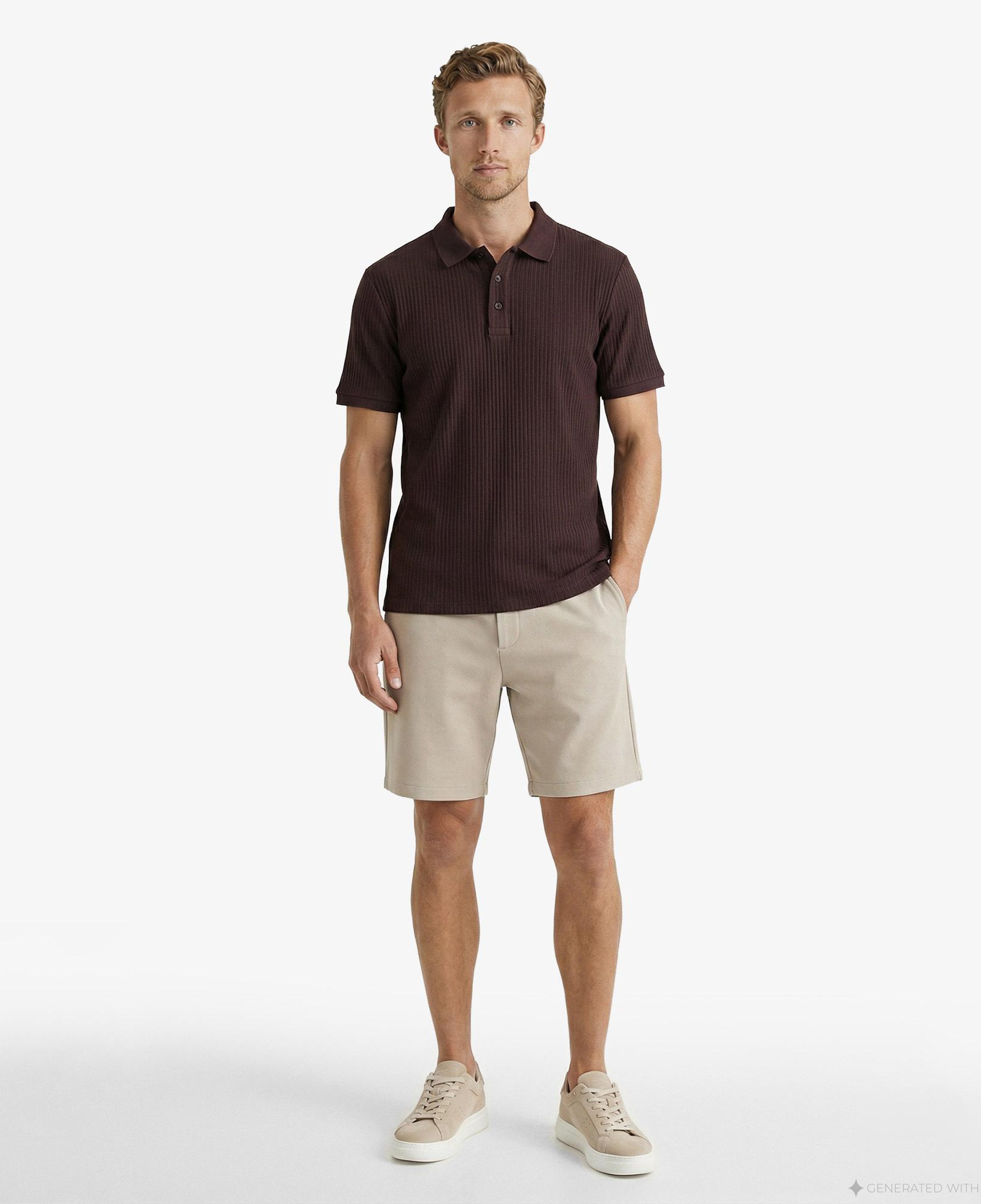 Nautica Erkek Kahverengi Regular Fit Polo Yaka T-Shirt