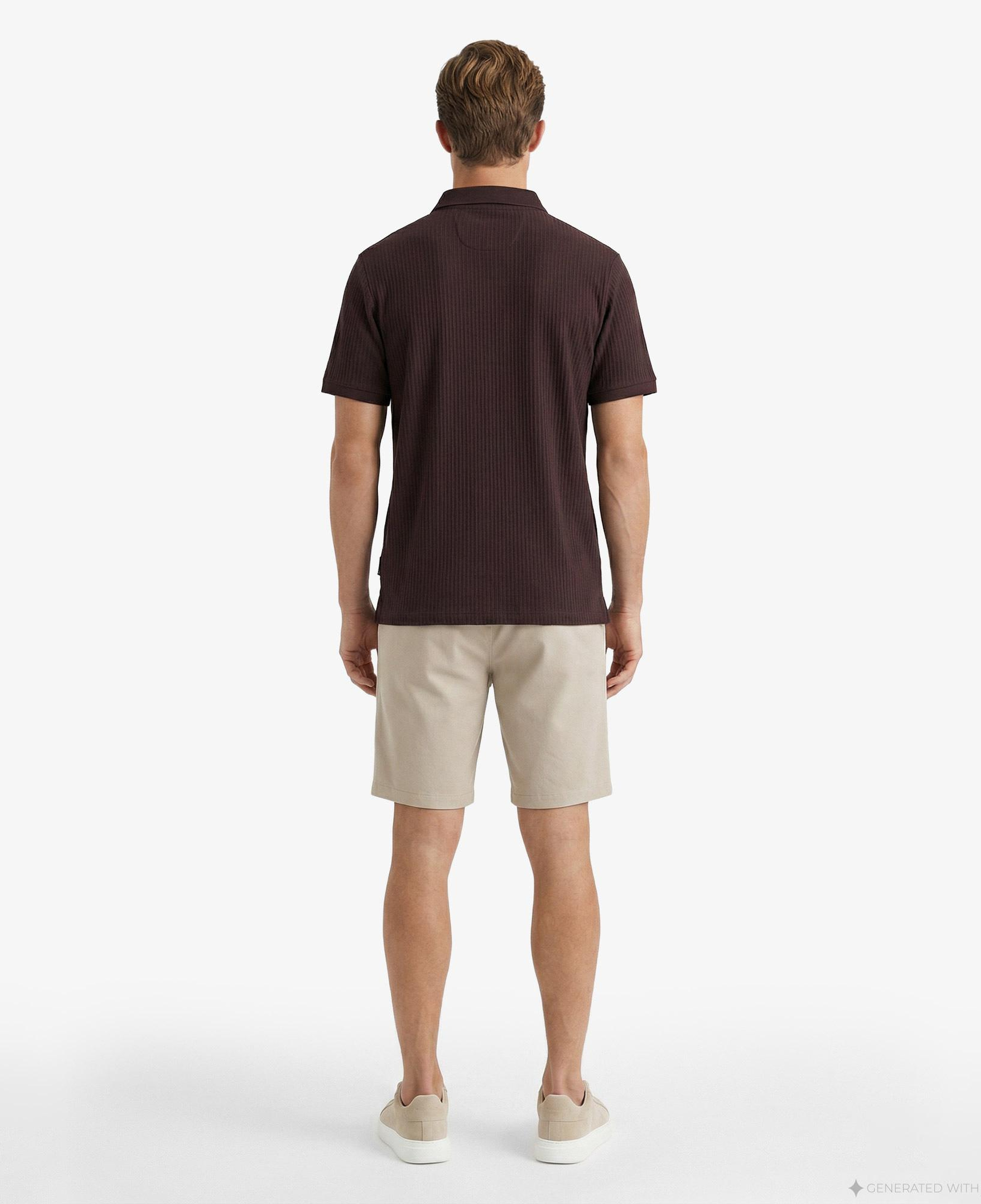 Nautica Erkek Kahverengi Regular Fit Polo Yaka T-Shirt