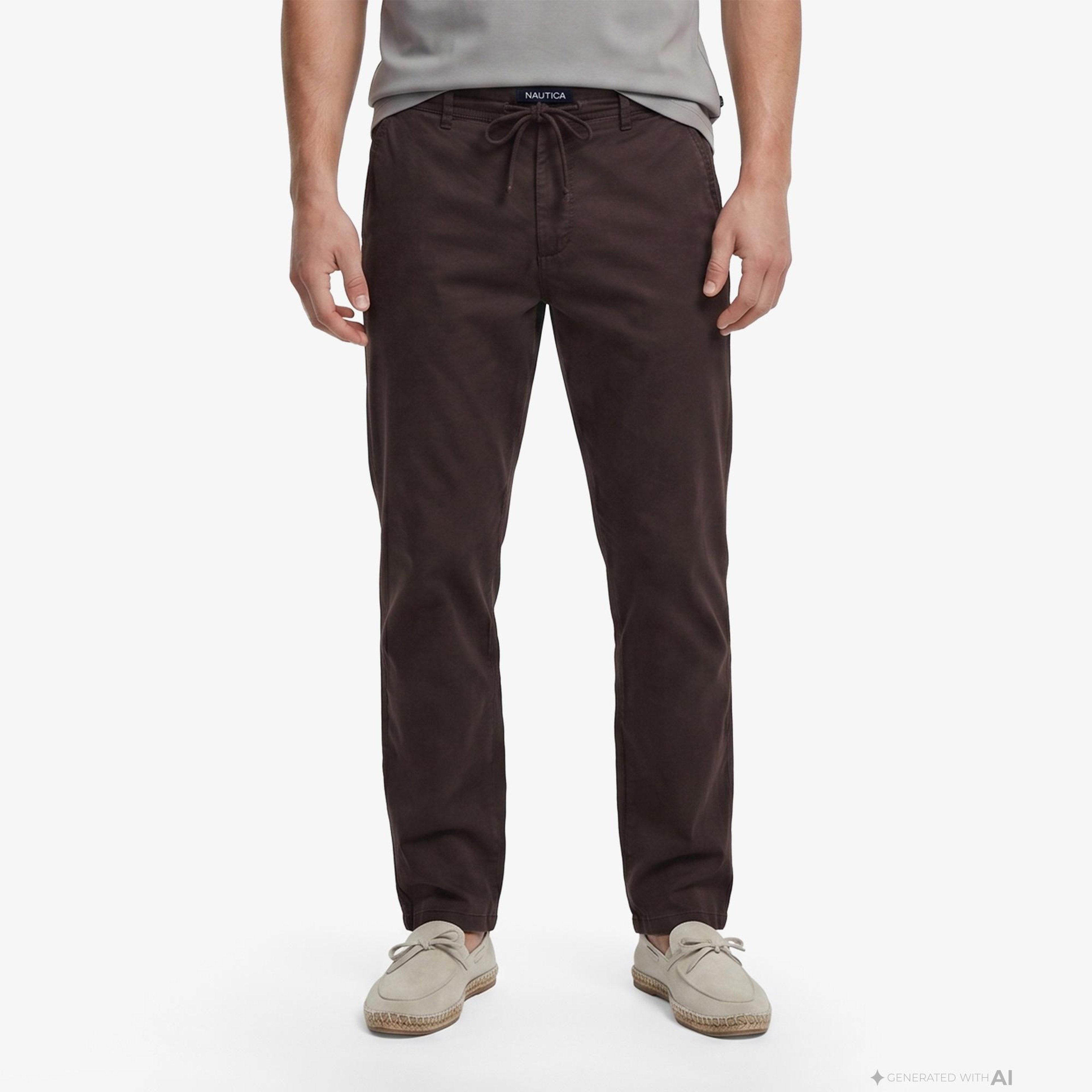 Nautica Erkek Kahverengi Regular Fit Pantolon