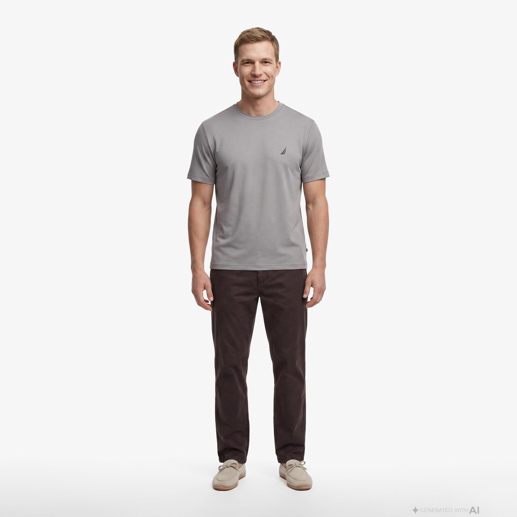 Nautica Erkek Kahverengi Slim Fit Pantolon