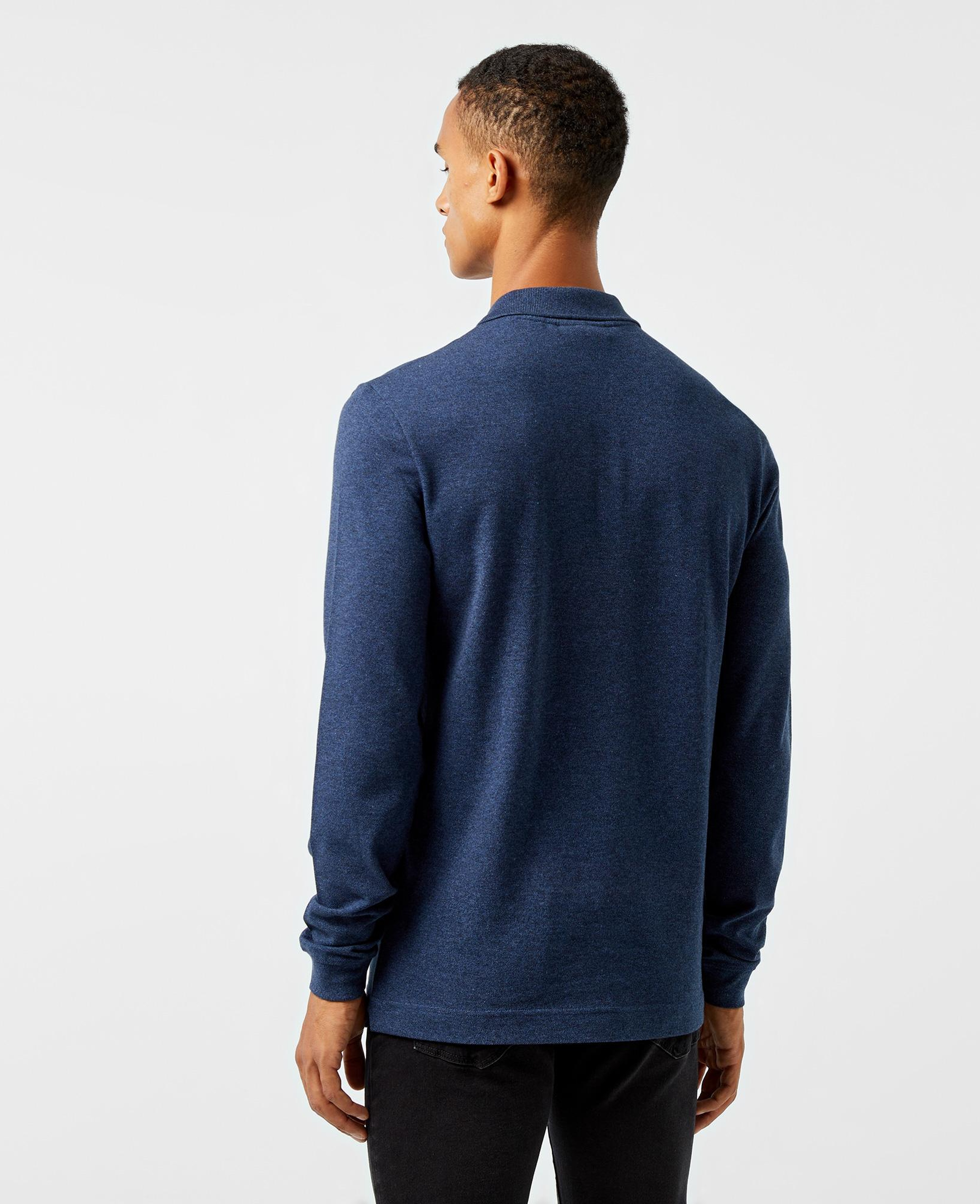 L.12.12 Erkek Slim Fit Uzun Kollu Lacivert Polo