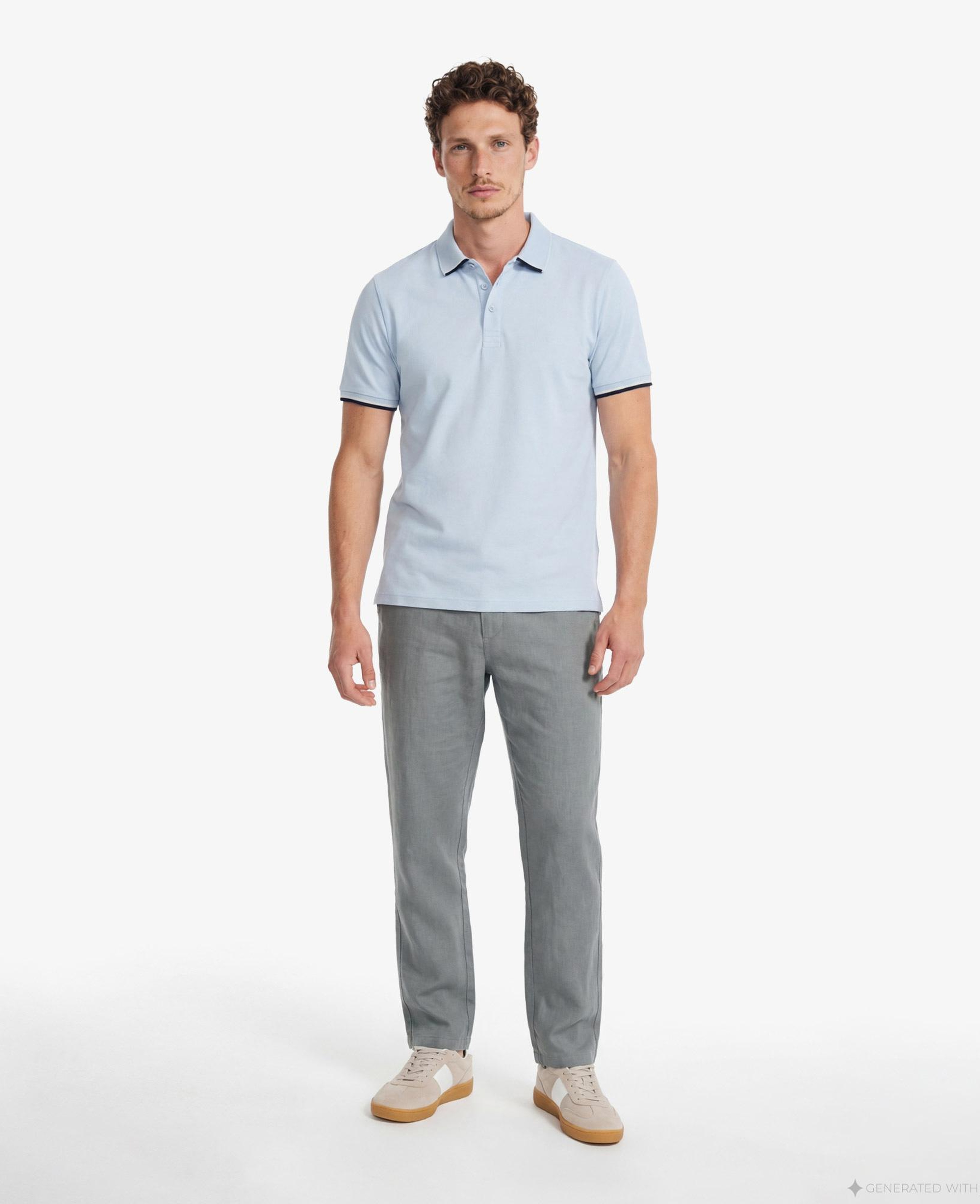 Nautica Erkek Yeşil Regular Fit Keten Pantolon