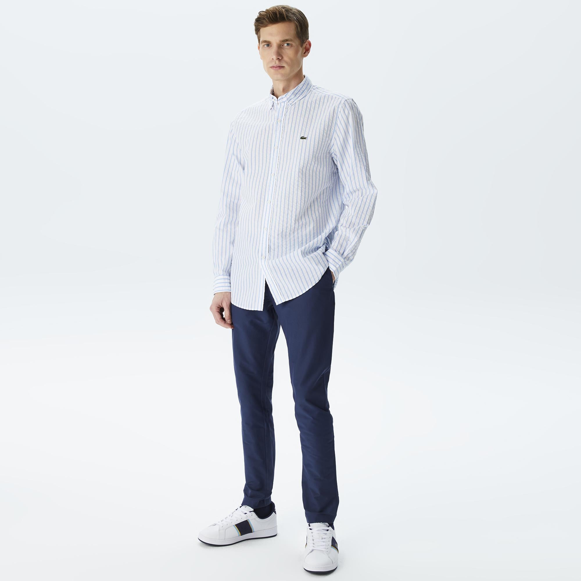 Erkek Tapered Fit Lacivert Pantolon