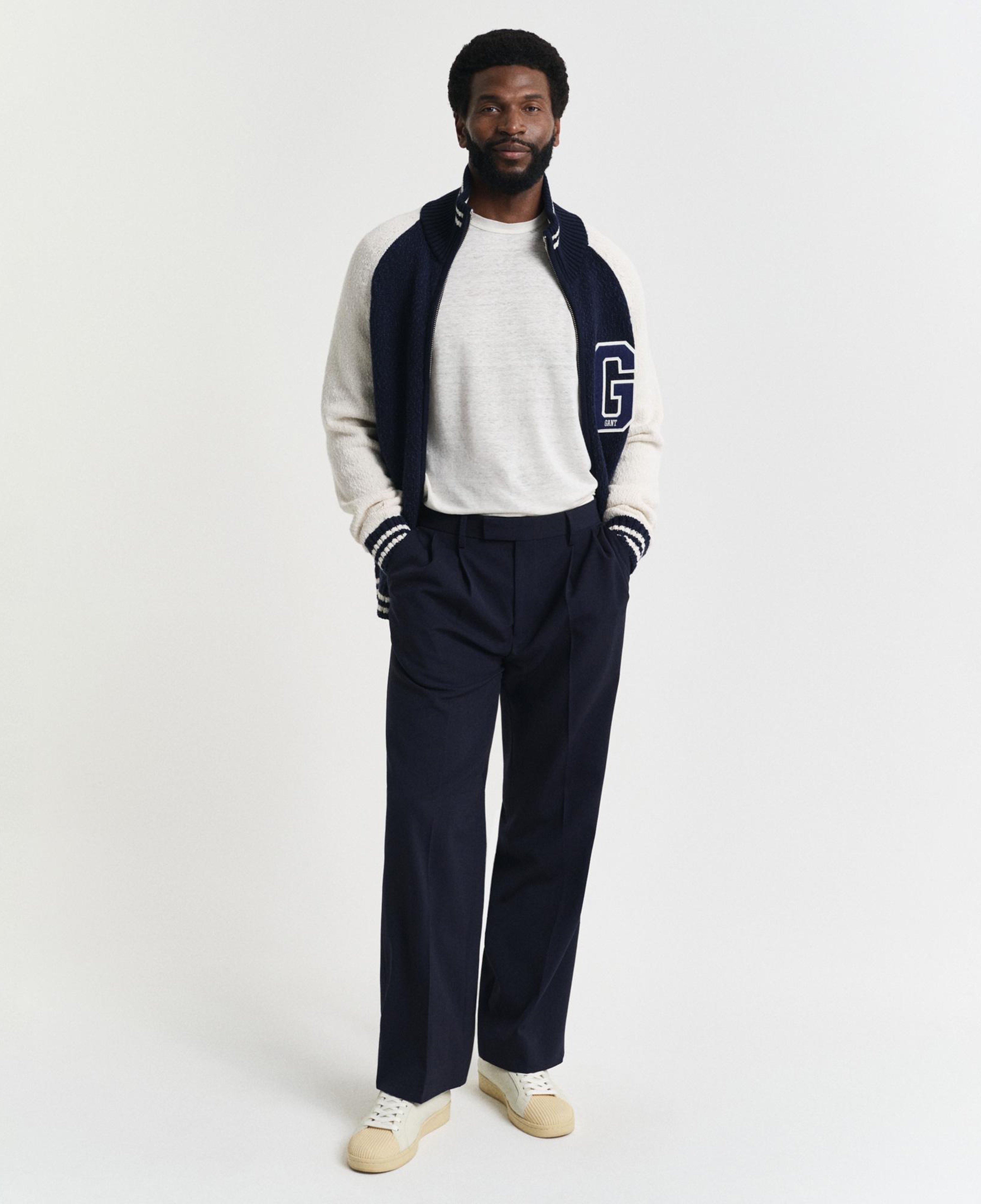 GANT Erkek Krem Regular Fit Bisiklet Yaka T-Shirt