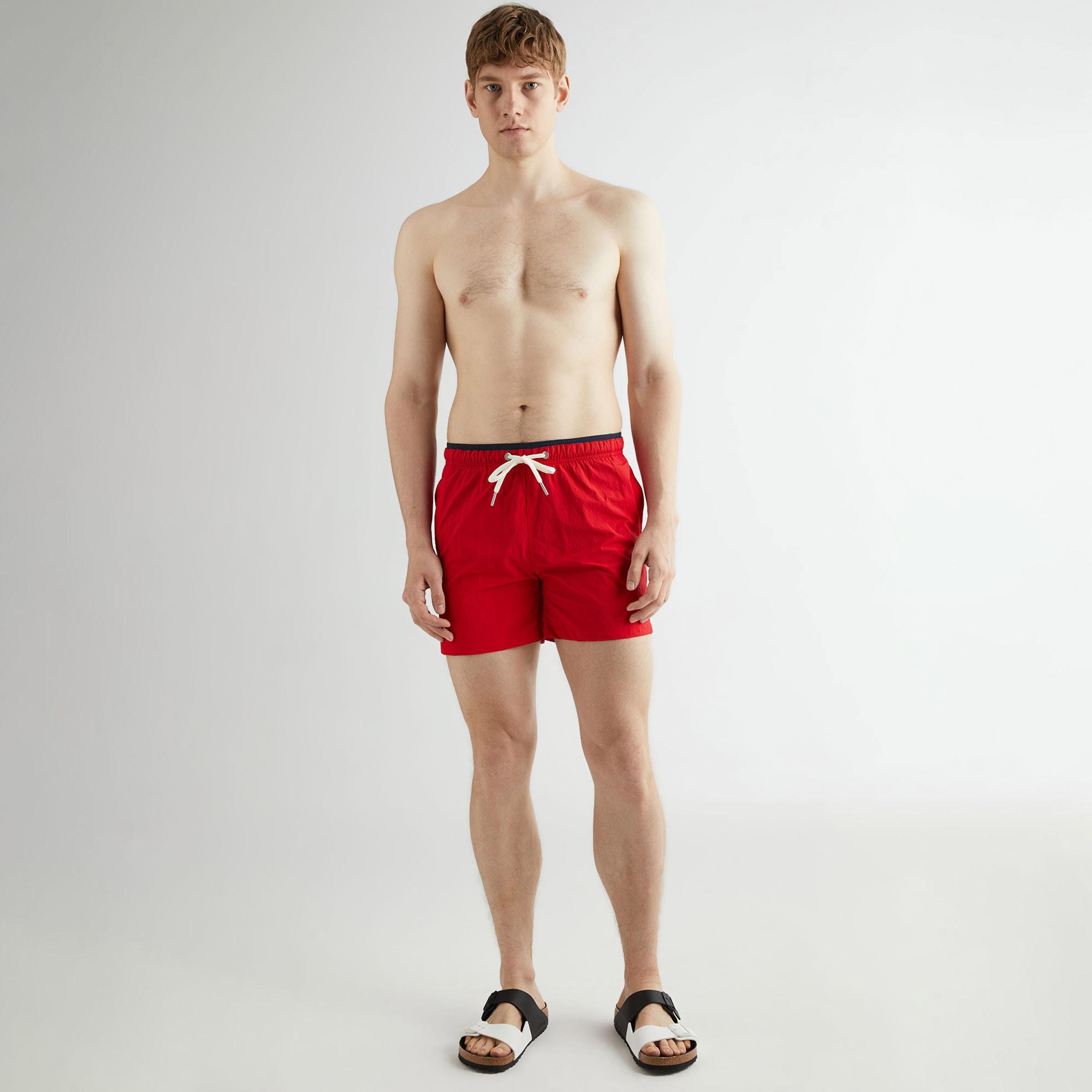 GANT Erkek Kırmızı Regular Fit Deniz Şortu